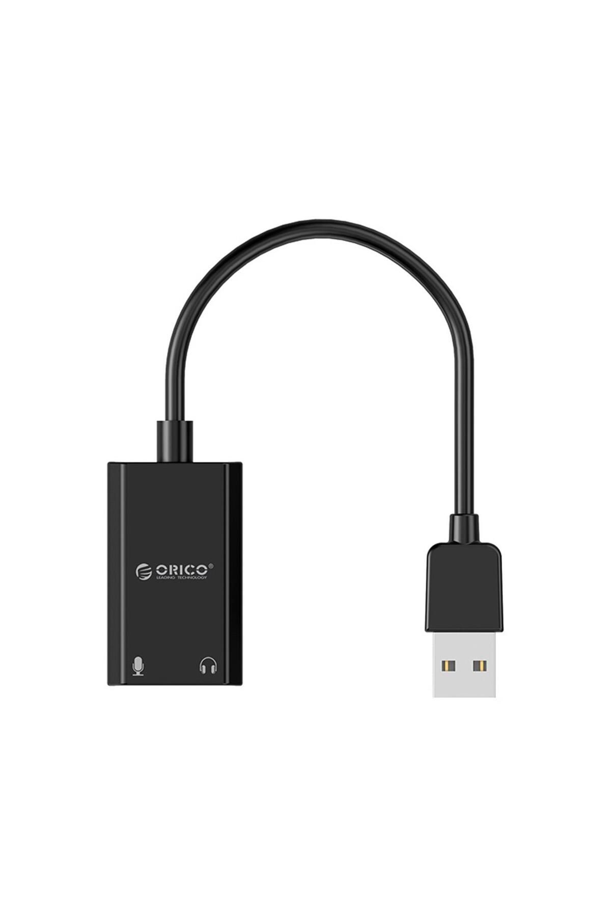 Orico Orıco Skt2-bk Harici 3.5mm Usb Ses Kartı, Siyah