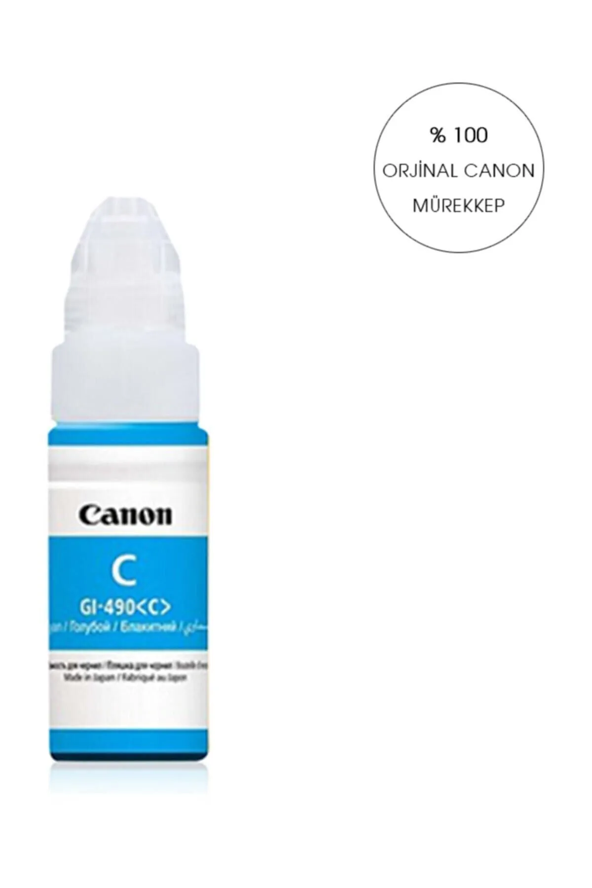 Canon Orijinal G1400 G2400 G3400- Gı 490 Yazıcılar Için Uyumlu 70 Ml Mavi Orijinal Mürek