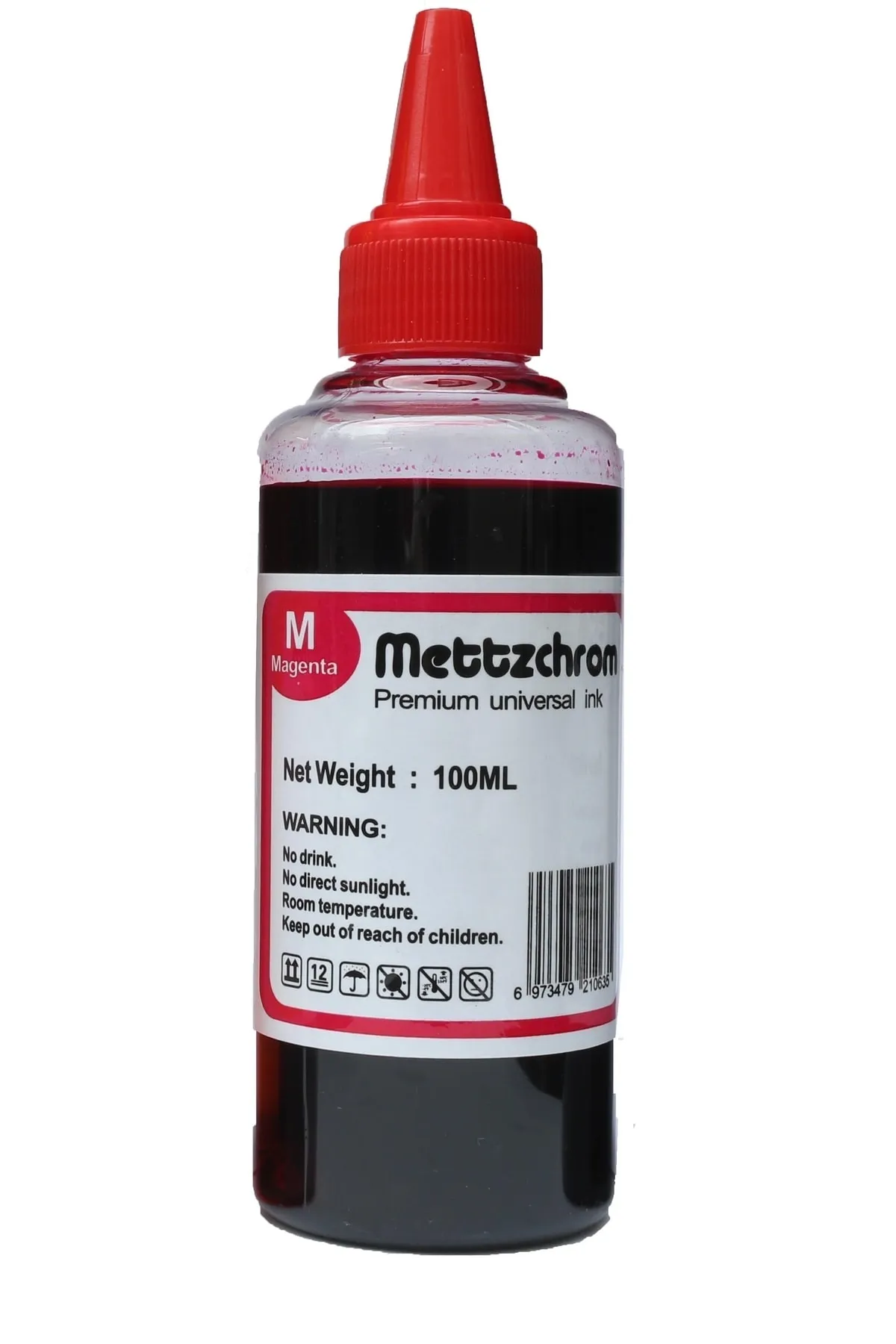 Mettzchrom Orjinal Ecotank Mürekkebi Ecotank L3151 Uyumlu Magenta Renk 100ml Mürekkep