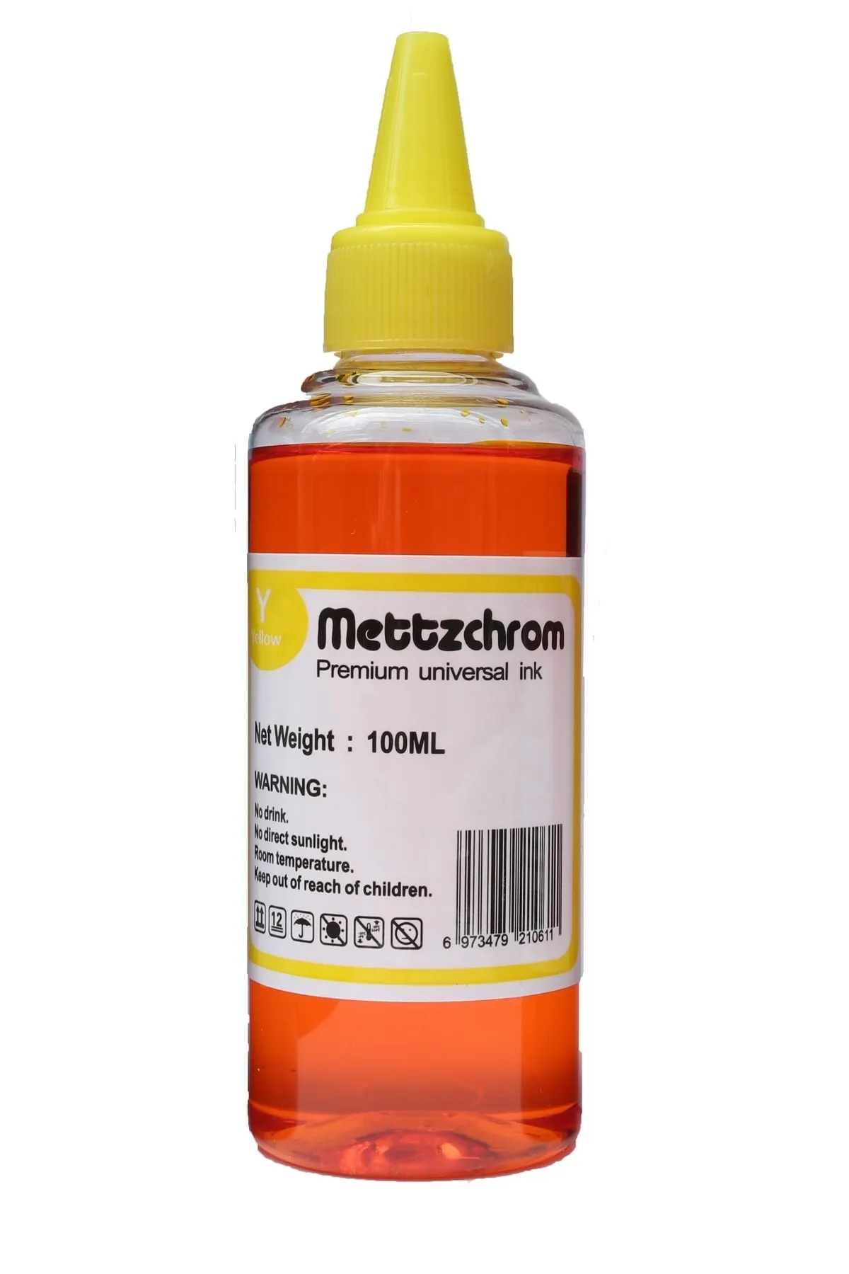 Mettzchrom Orjinal Ecotank Mürekkebi Ecotank L3151 Uyumlu Sarı ( Yellow ) Renk 100ml Mürekkep