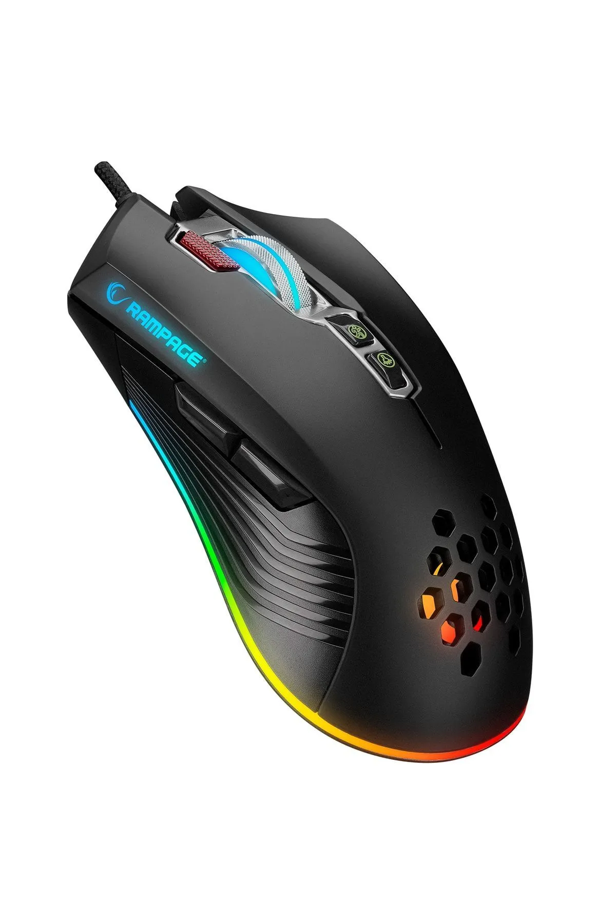 Rampage Oyuncu Mouse Striker Makrolu 8 Tuşlu Rgb Gaming Smx-r75