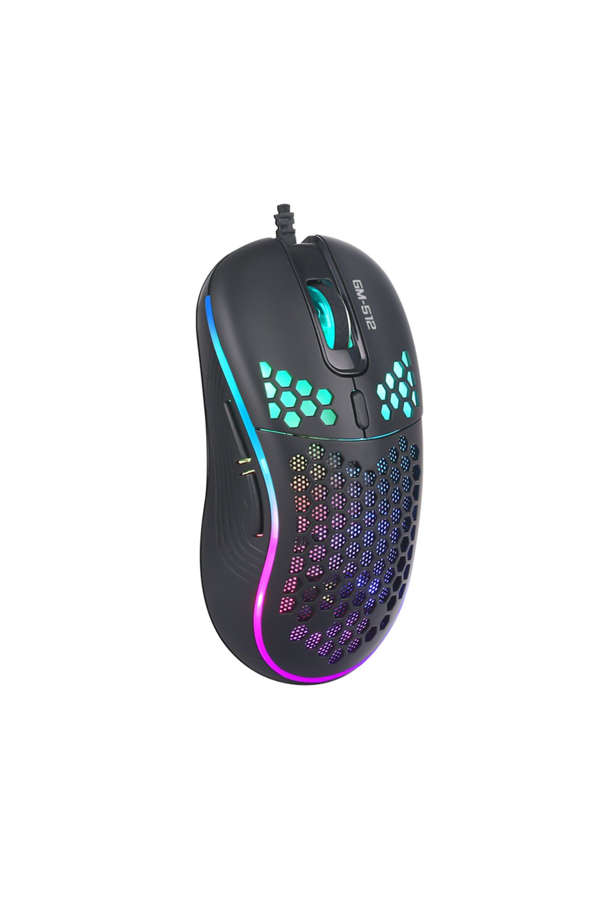 Canpay Oyuncular için RGB LED Işıklı, Pro Gaming Oyuncu Mouse (1.5Metre,6400 DPI, Programlanabilir 7 tuşlu)