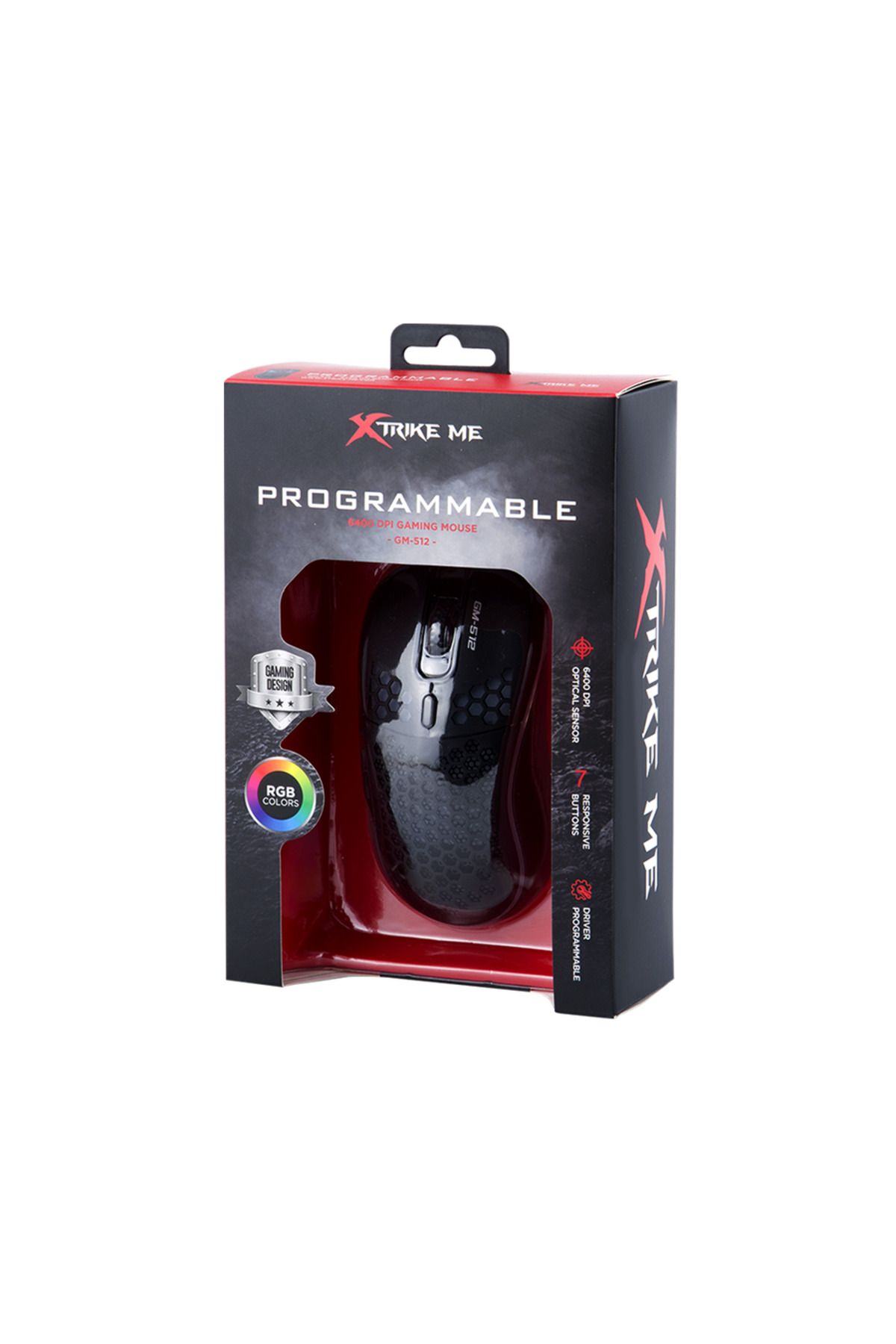 Canpay Oyuncular için RGB LED Işıklı, Pro Gaming Oyuncu Mouse (1.5Metre,6400 DPI, Programlanabilir 7 tuşlu)