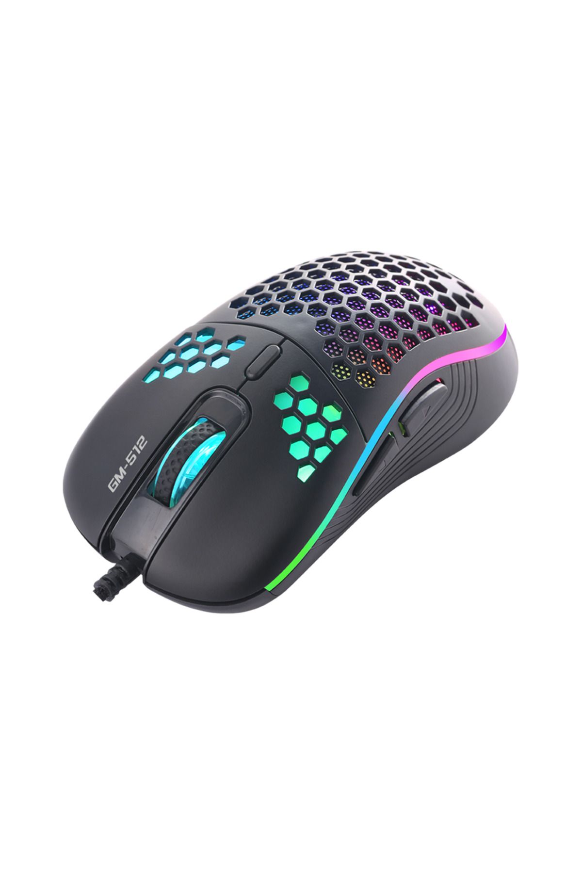 Canpay Oyuncular için RGB LED Işıklı, Pro Gaming Oyuncu Mouse (1.5Metre,6400 DPI, Programlanabilir 7 tuşlu)