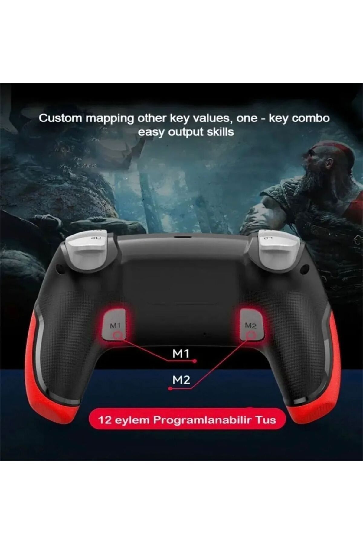 CRKTEKNOLOJİ P06 Elite Bluetooth Gamepad Ps4 Ps3 Pc Switch Uyumlu Oyun Kolu