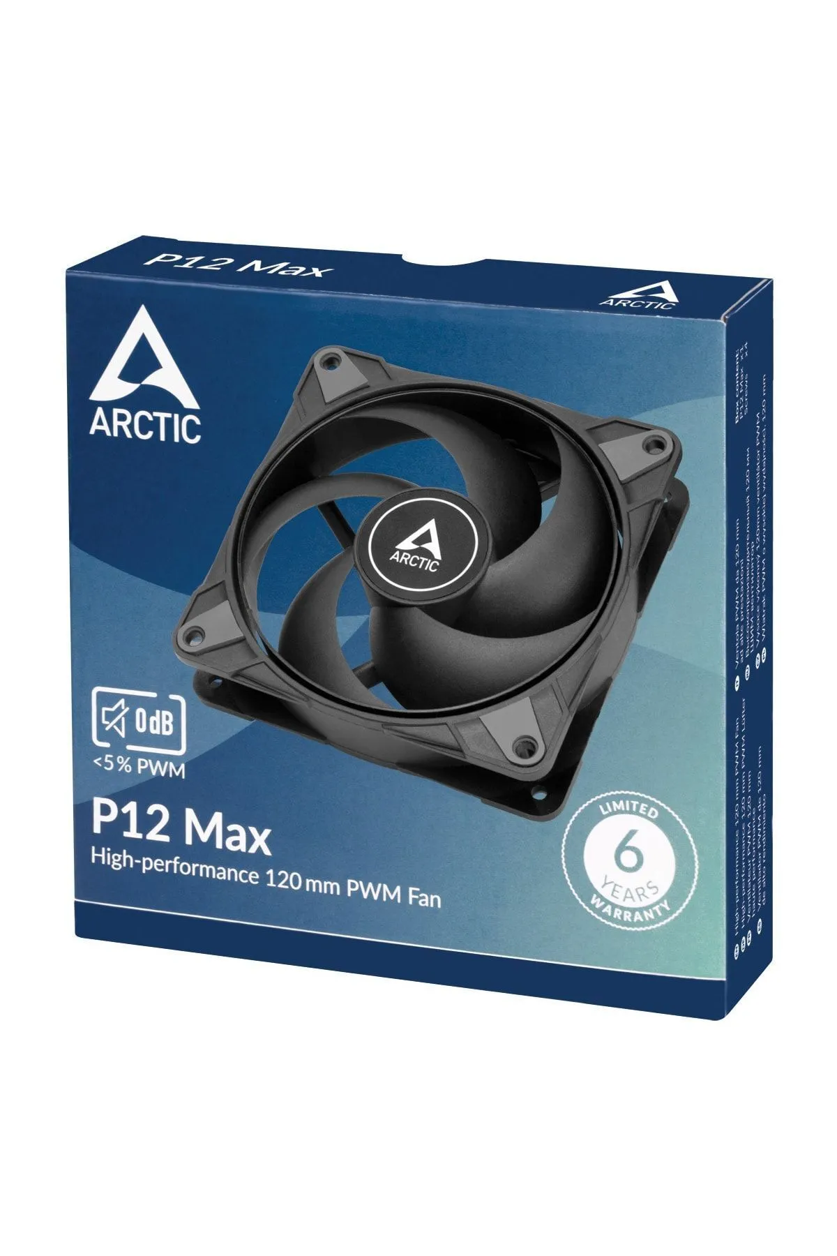 Arctic P12 Max 12cm 81cfm Ultra Yüksek Performanslı 0db Sessiz 3300rpm Pwm Kasa Fanı (ar-acfan00280a)