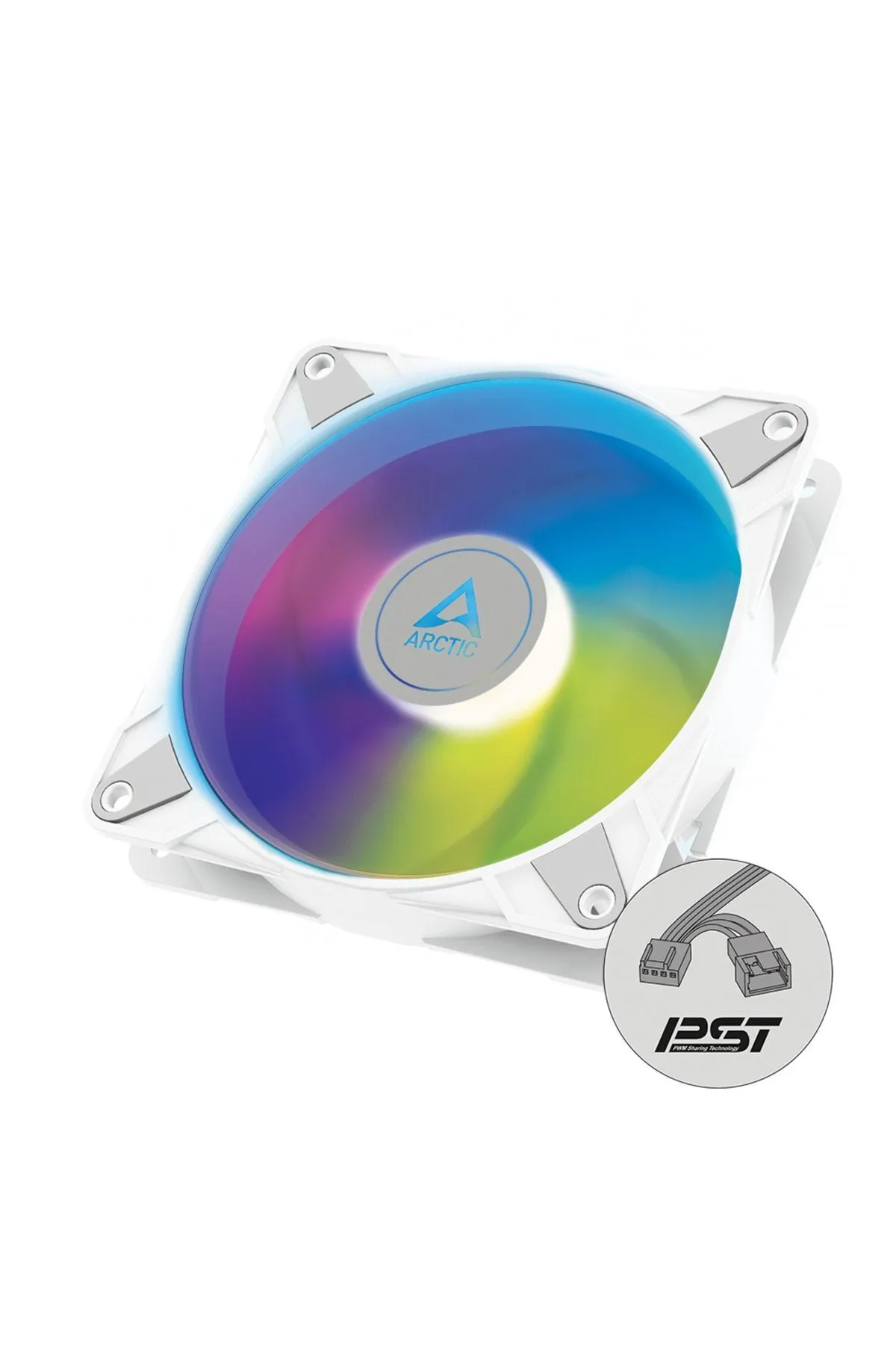 Arctic P12 Pwm Pst A-rgb 120mm 0-2200 Rpm 0db Yarı Pasif Yüksek Basınçlı Beyaz Kasa Fanı