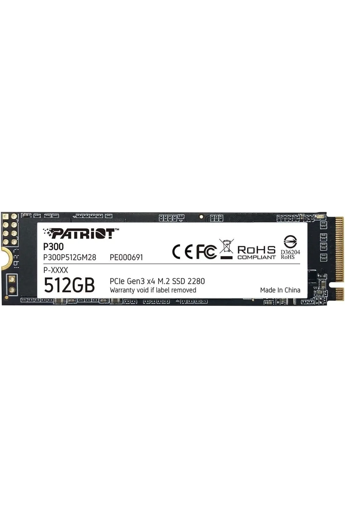 Patriot P300 M.2 Pcıe Gen 3 X4 512gb Low-power Consumption Ssd P300p512gm28