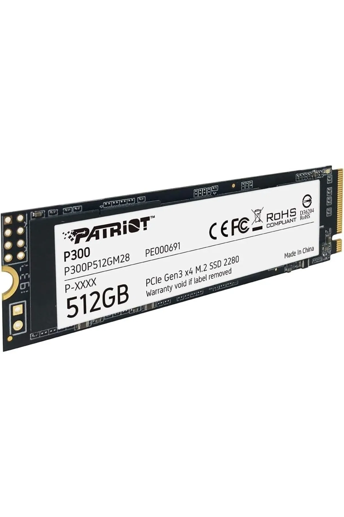 Patriot P300 M.2 Pcıe Gen 3 X4 512gb Low-power Consumption Ssd P300p512gm28