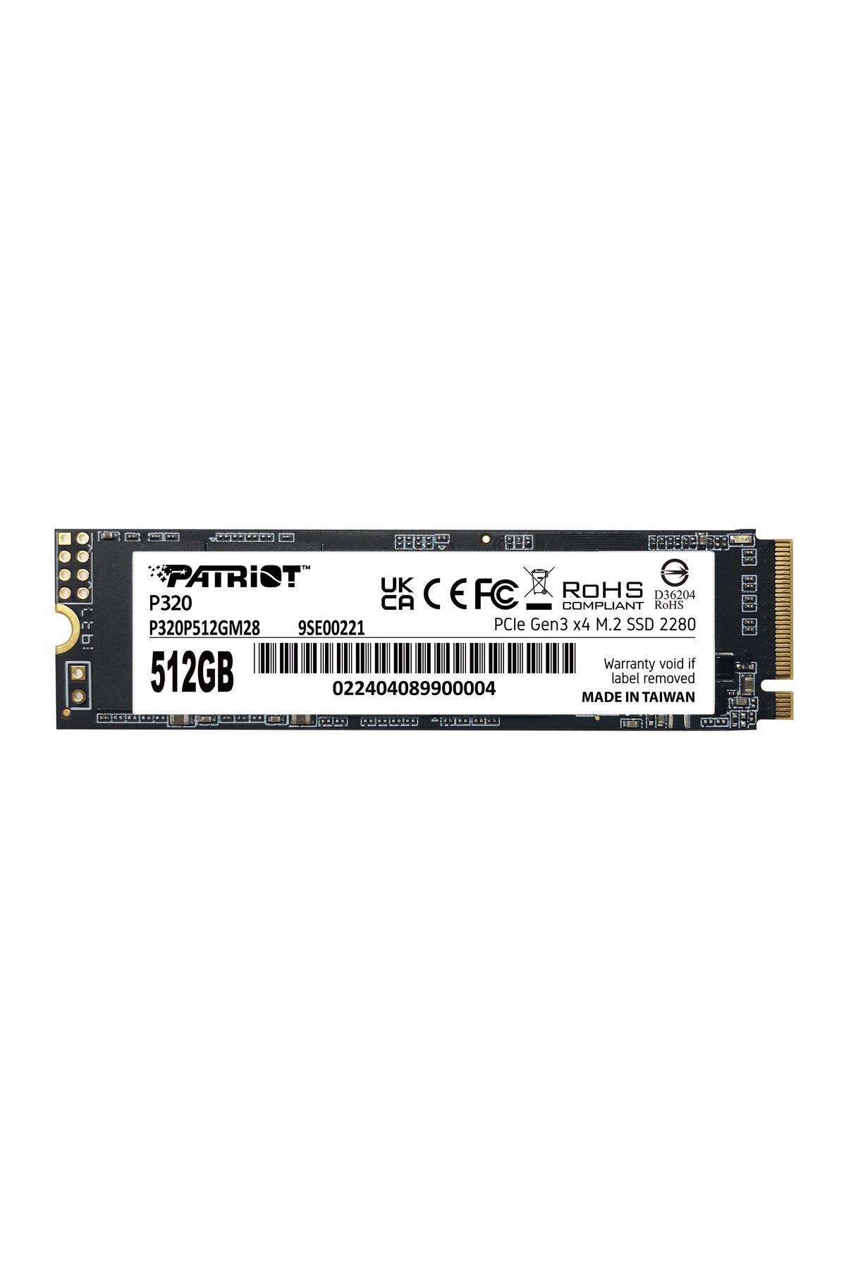 Patriot P320 512gb 3000/2200mb/s Nvme M.2 Ssd (P320P512GM28)