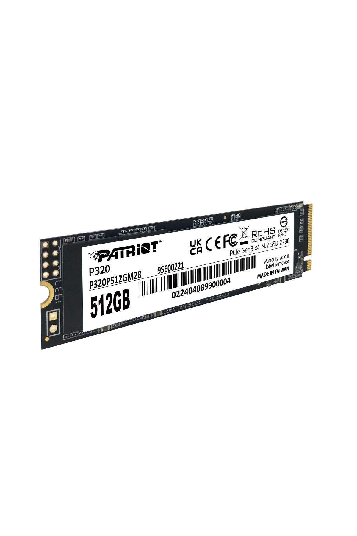 Patriot P320 512gb 3000/2200mb/s Nvme M.2 Ssd (P320P512GM28)