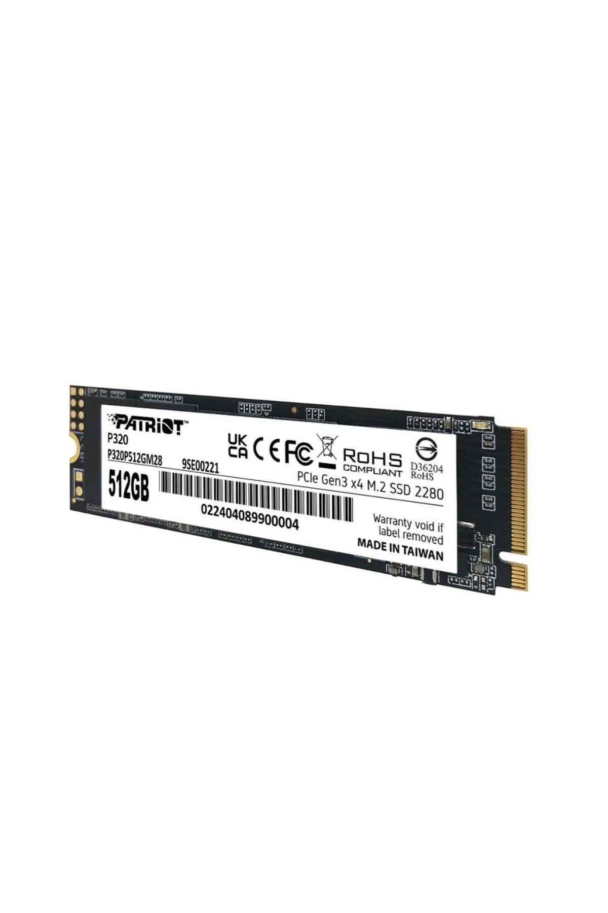 Patriot P320 512GB M.2 2280 PCIe Gen3 x4 SSD