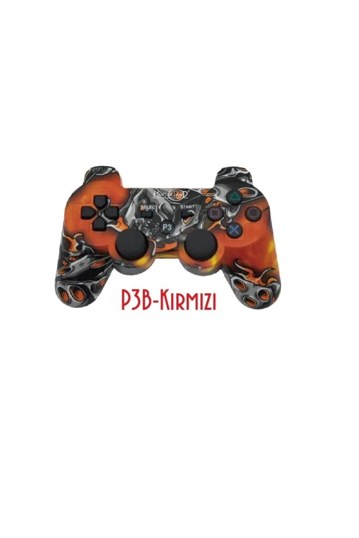 Kontorland P3b-kırmızı Ps3 Bluetooth Gamepad Oyun Kolu