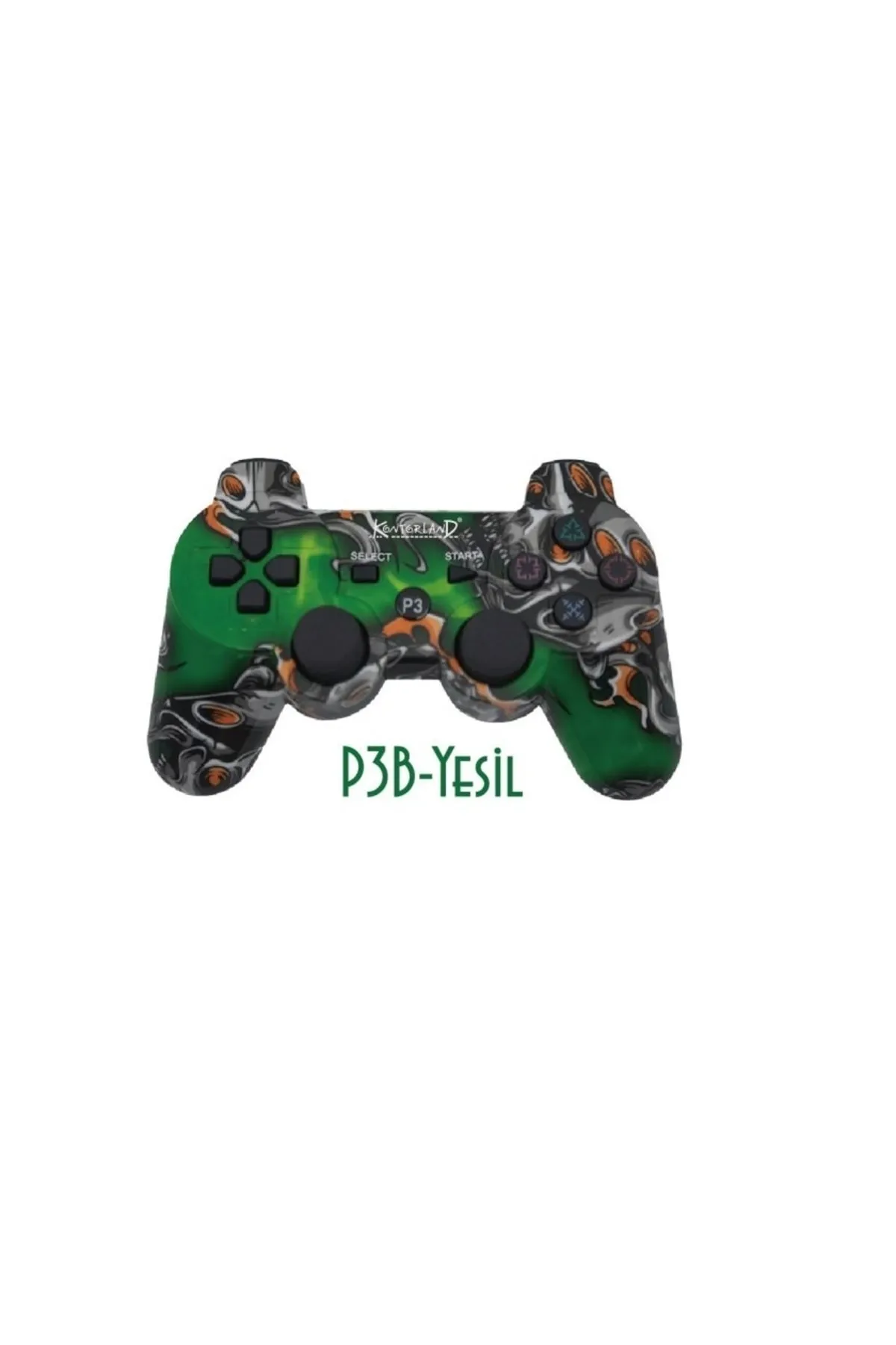 Kontorland P3b-yesil Ps3 Bluetooth Gamepad Oyun Kolu