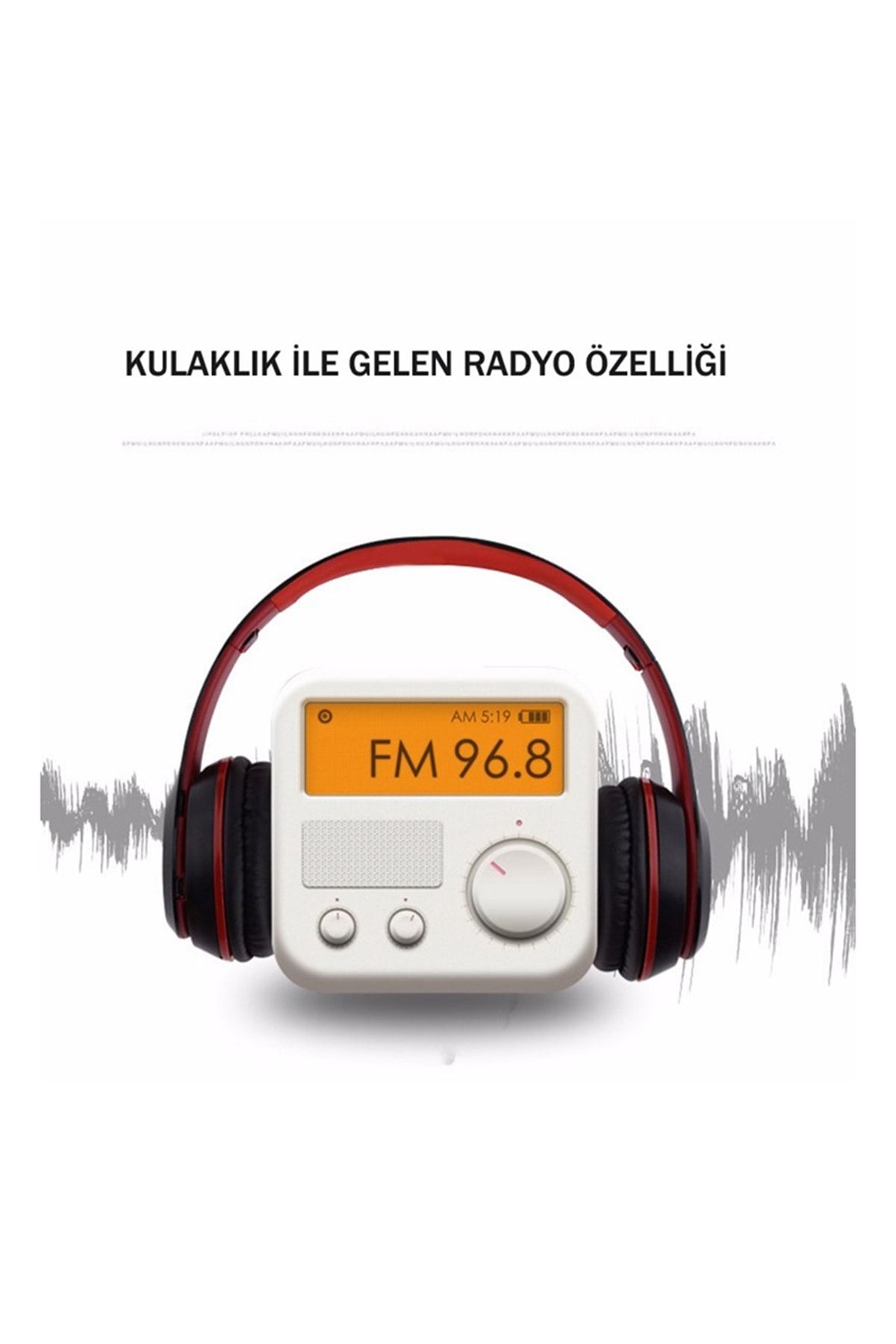 Genel Markalar P47 Wireless Bluetooth Kablosuz Extra Bass Radyolu Katlanabilir Kulaklık Genç Çocuk