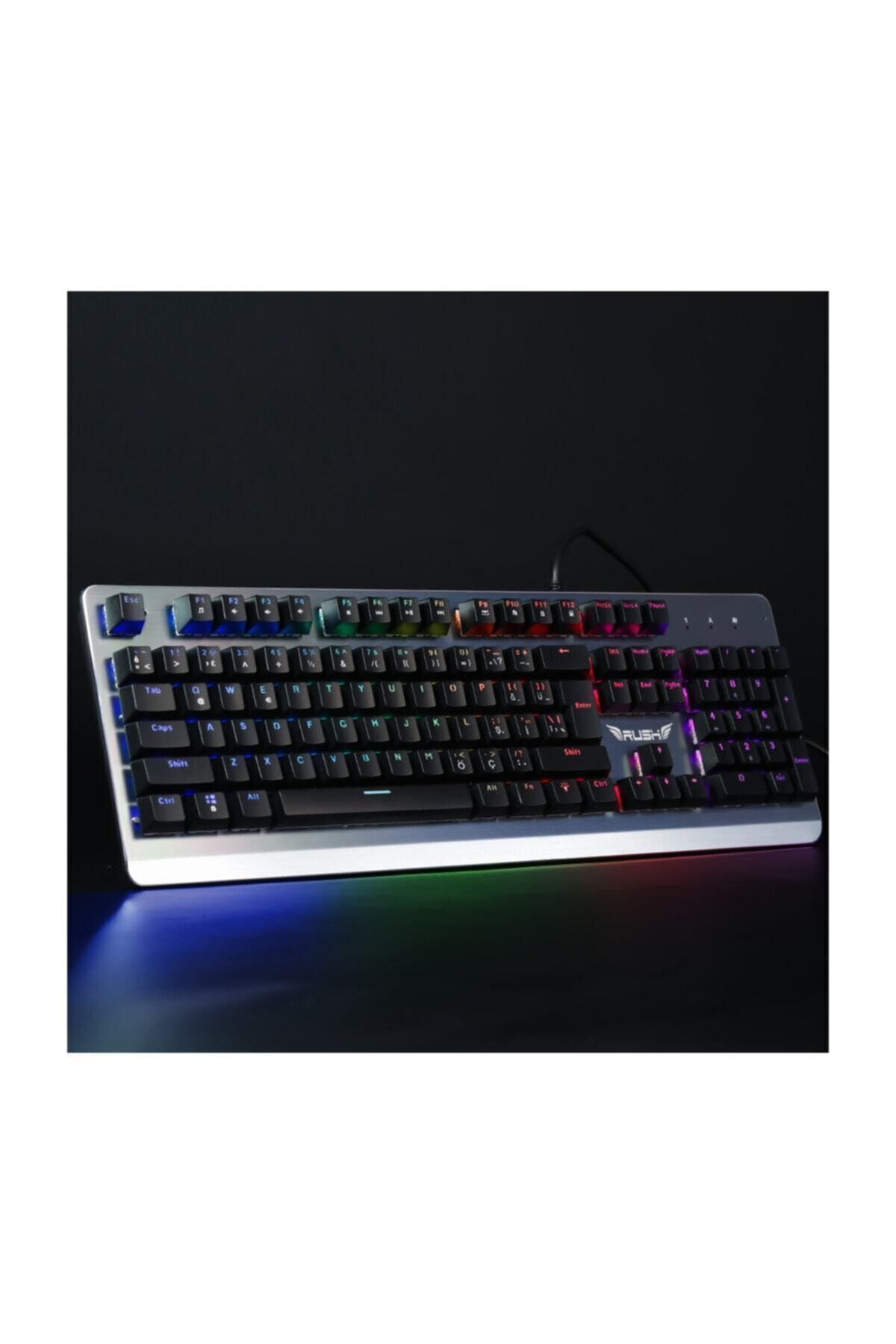 Rush Paladın Rk910 Metal Rgb Oyuncu Gaming Gerçek Mekanik Klavye