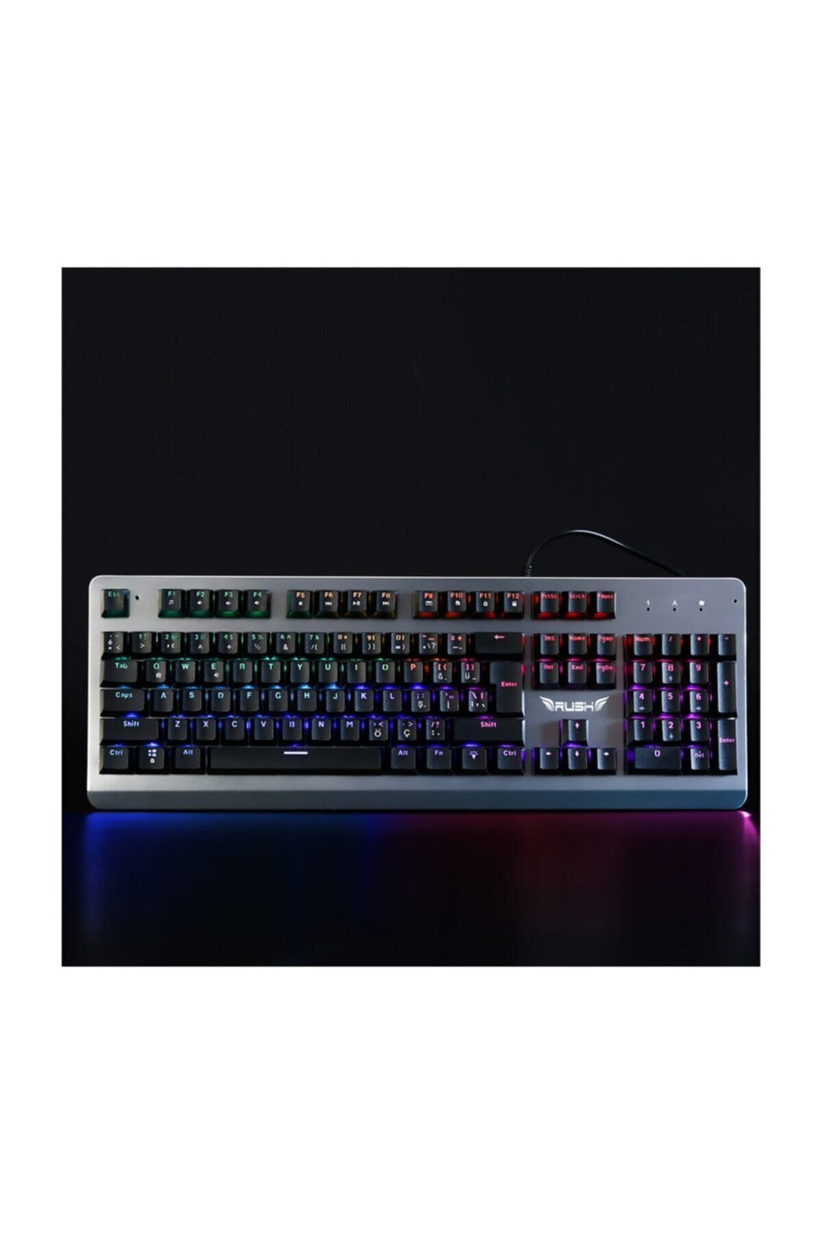 Rush Paladın Rk910 Metal Rgb Oyuncu Gaming Gerçek Mekanik Klavye