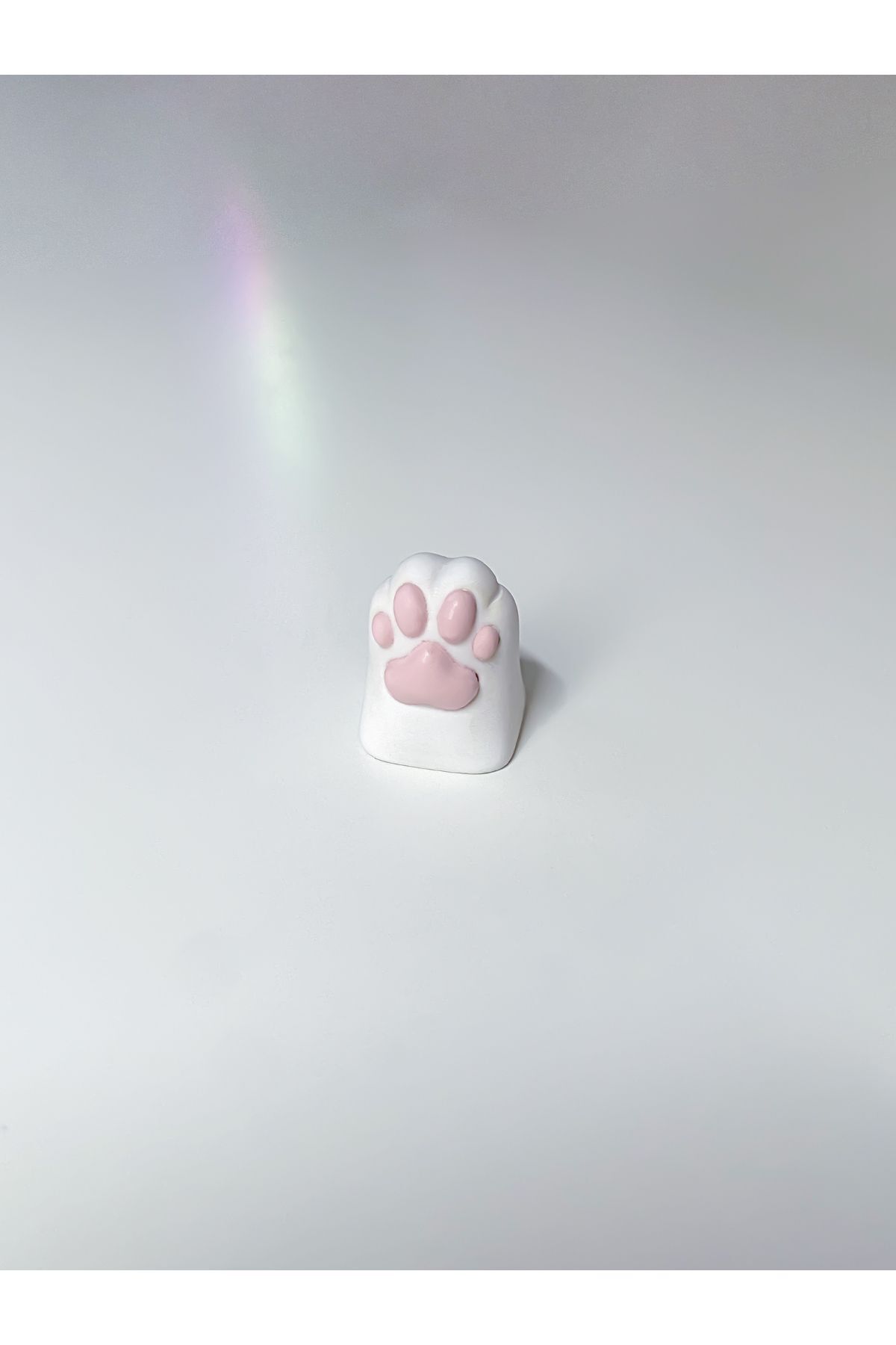 buffed Paw Five Mekanik Klavye Tuşu Artisan Keycaps Gamer Aksesuar Beyaz