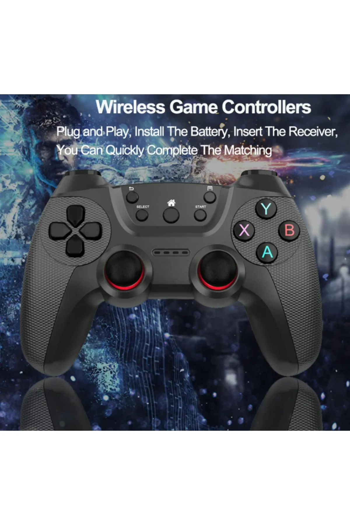 Ozmik PC Gamepad için 2.4G Tekli kol kablosuz oyun kolu PS3 için/akıllı telefon/Tablet/ PC/Andriod