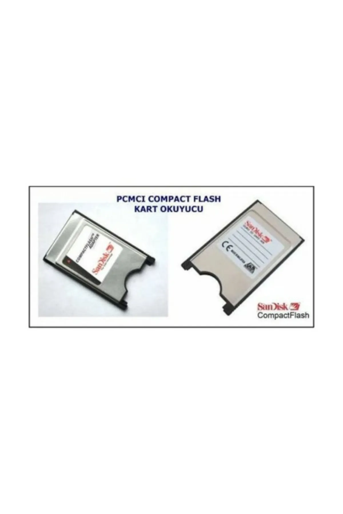 Sandisk PCMCIA Compact Flash Adaptör Kart Okuyucu