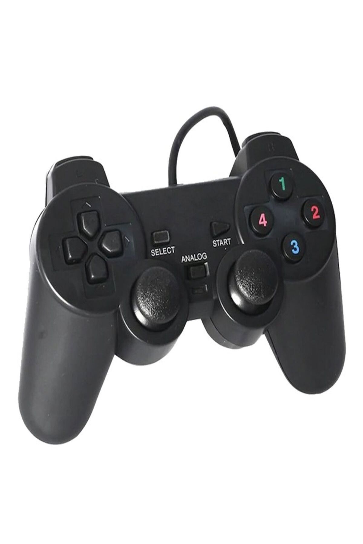 harry Pc/Ps3 Uyumlu 1.8 Metre Kablolu Çift Motor Titreşimli Joystick-Oyun Konsolu Play Station Kolu