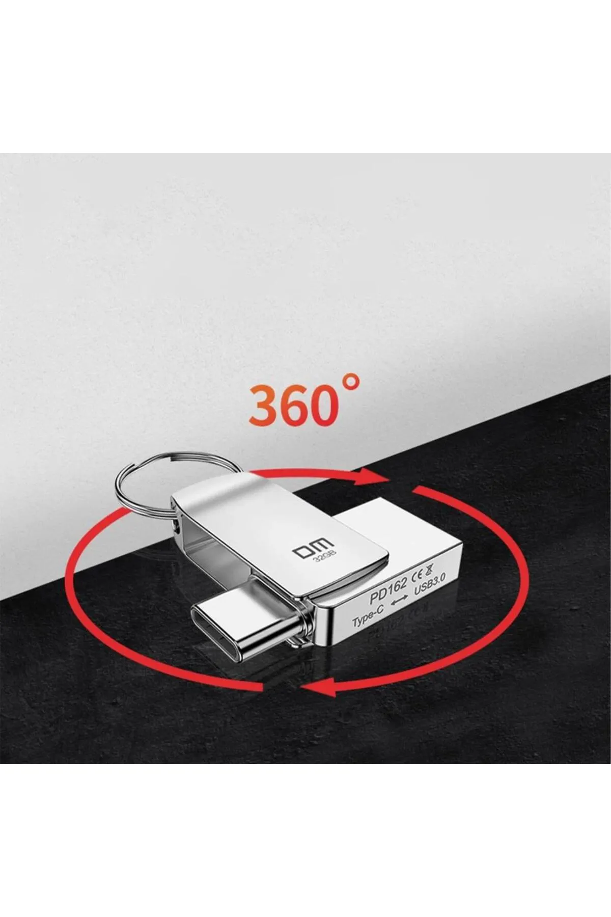 DM Pd162 Metal Type-c Usb3.0 Otg Flash Bellek 32gb