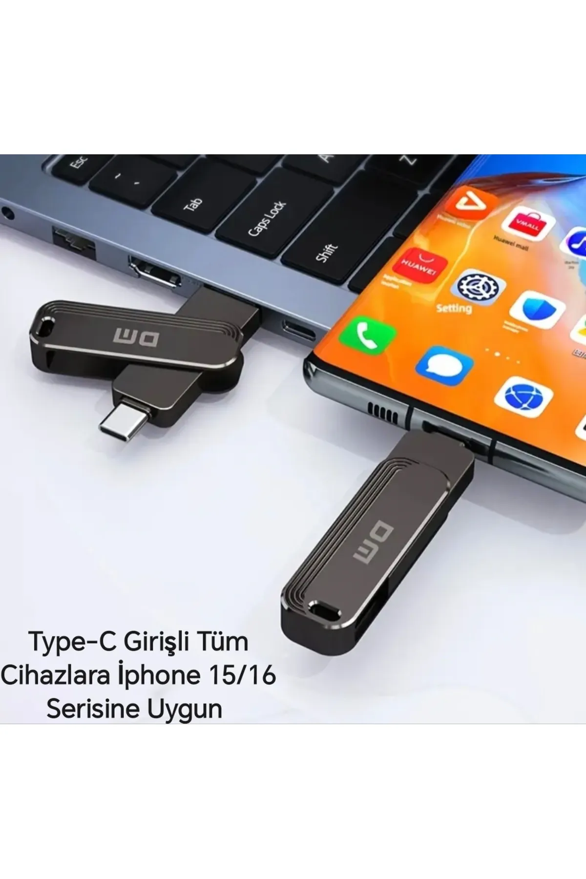 DM Pd237 256gb. Type-c Ve Usb 3.2 Type-c Girişli Tüm Telefon Iphone 15/16 Serisi Yüksek Hızlı Otg