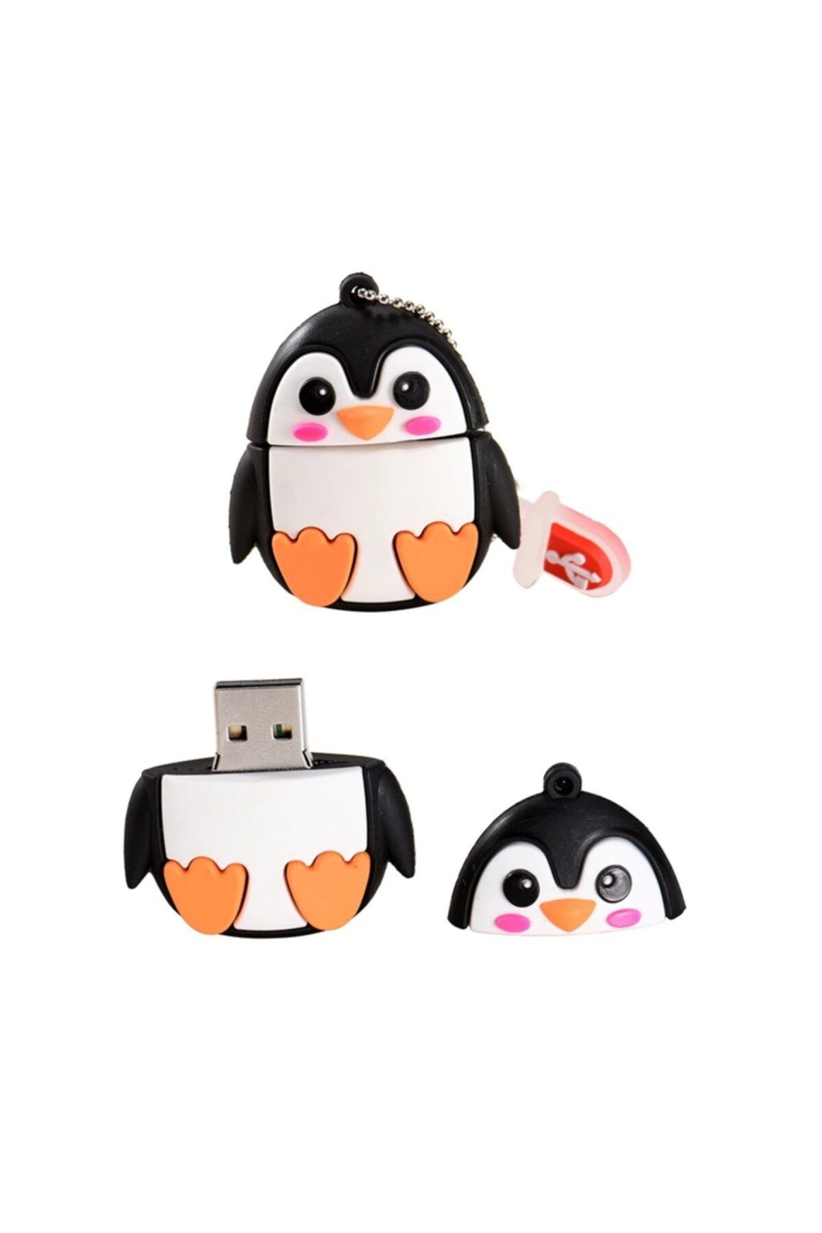 SYNOPE Penguen Figürlü Usb Flash Bellek 64 Gb ( Karikatür Oyuncak Hayvan Çizgi Karakter )