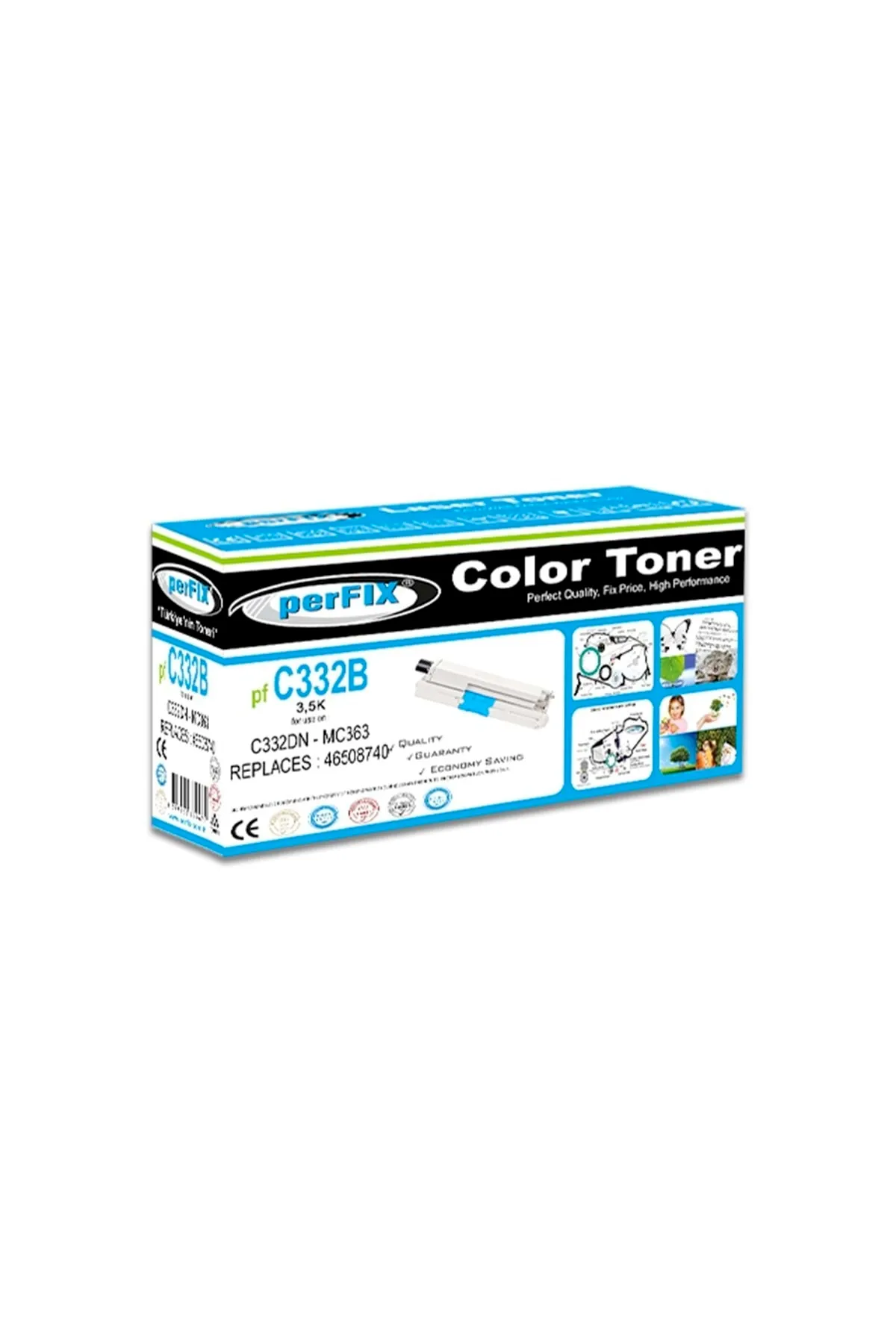 Perfix Perfıx Pf C332b - Mc363 Siyah Yüksek Kapasite (3,5k) Mmc363 Toner 3,5