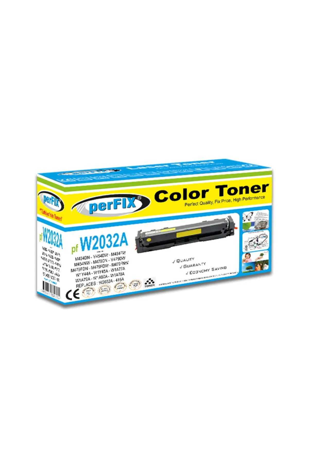 Perfix Perfıx Pf W2032a - Crg055 Sarı Chipsiz 415a Toner 2,1k