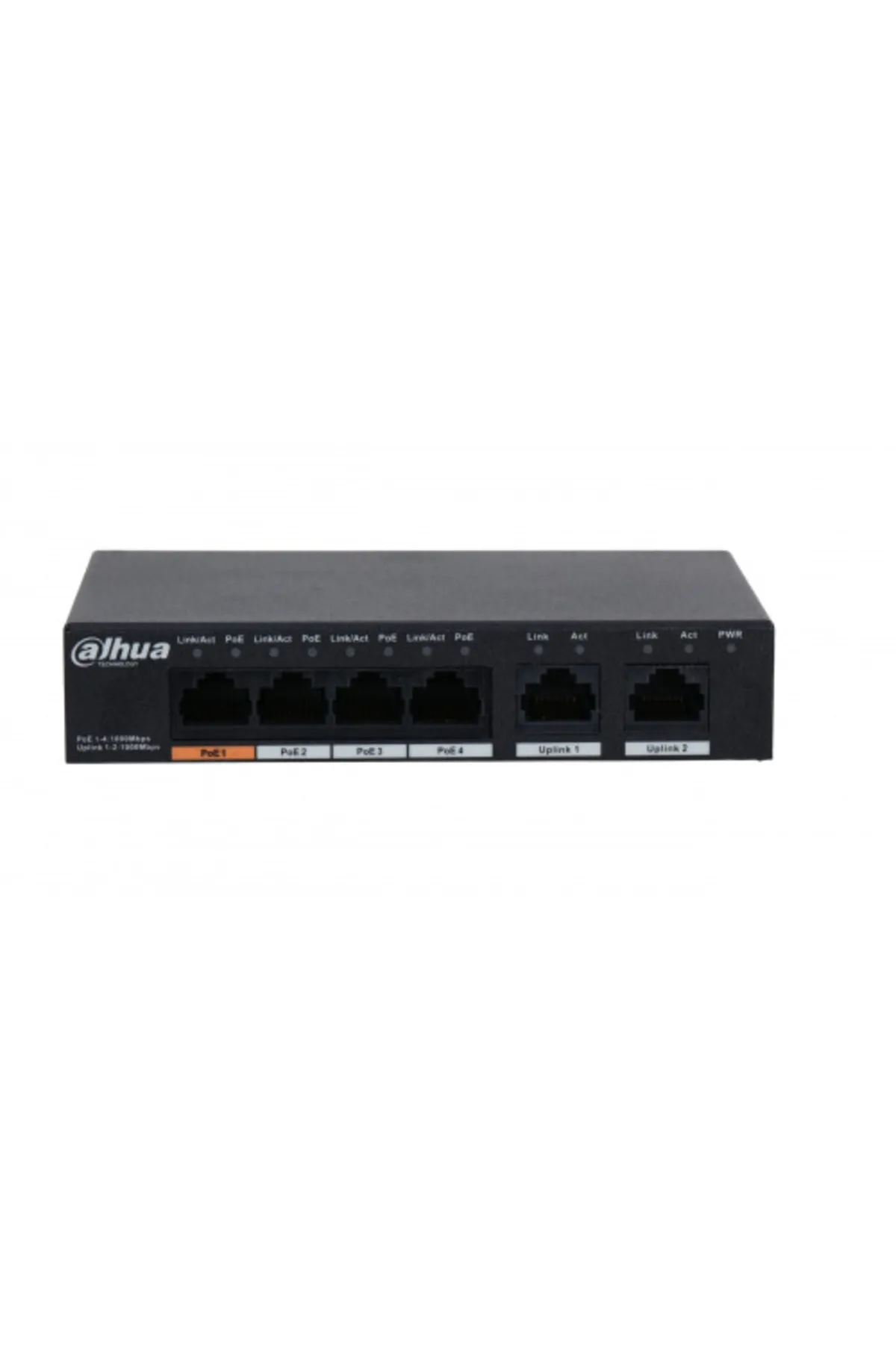 Genel Markalar PFS3006-4GT-60-V2, 6 Port, Gigabit, 4 Port PoE, 60W, Yönetilemez, Masaüstü Switch