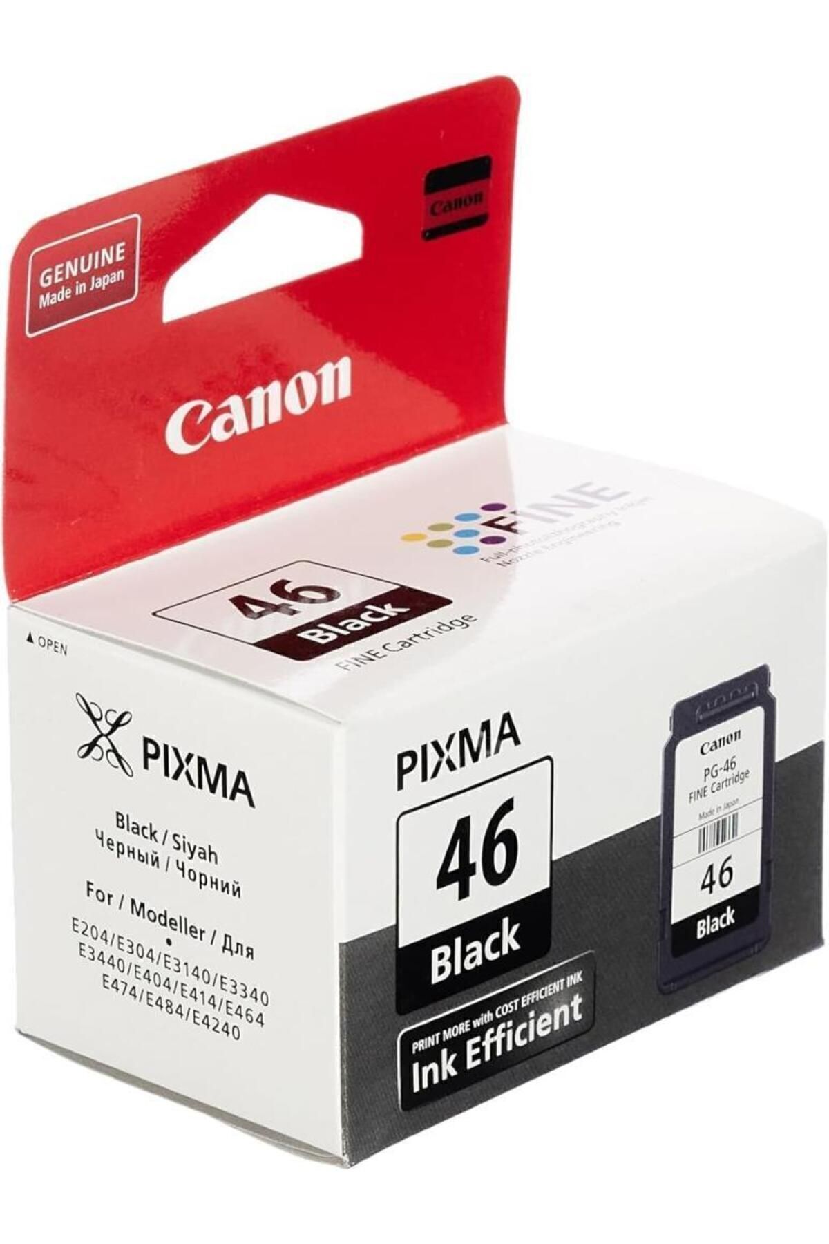 Canon Pg-46 Siyah Kartuş (E404/E464/E414/E474/E484) 454929201697p