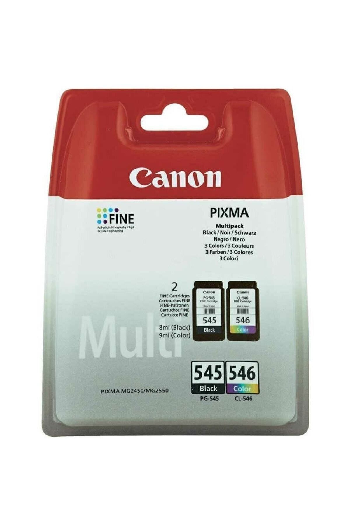 Canon Pg-545 Siyah Ve Cl-546 Renkli Orijinal Mürekkep Kartuş 2'li Paket 8287b005