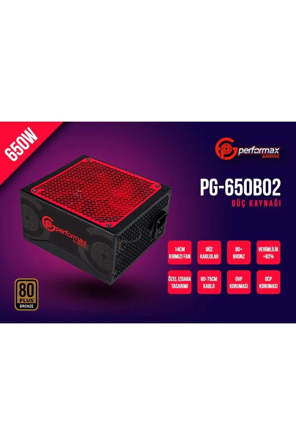 Performax Pg-650b02 650w 80 Bronze Box Psu