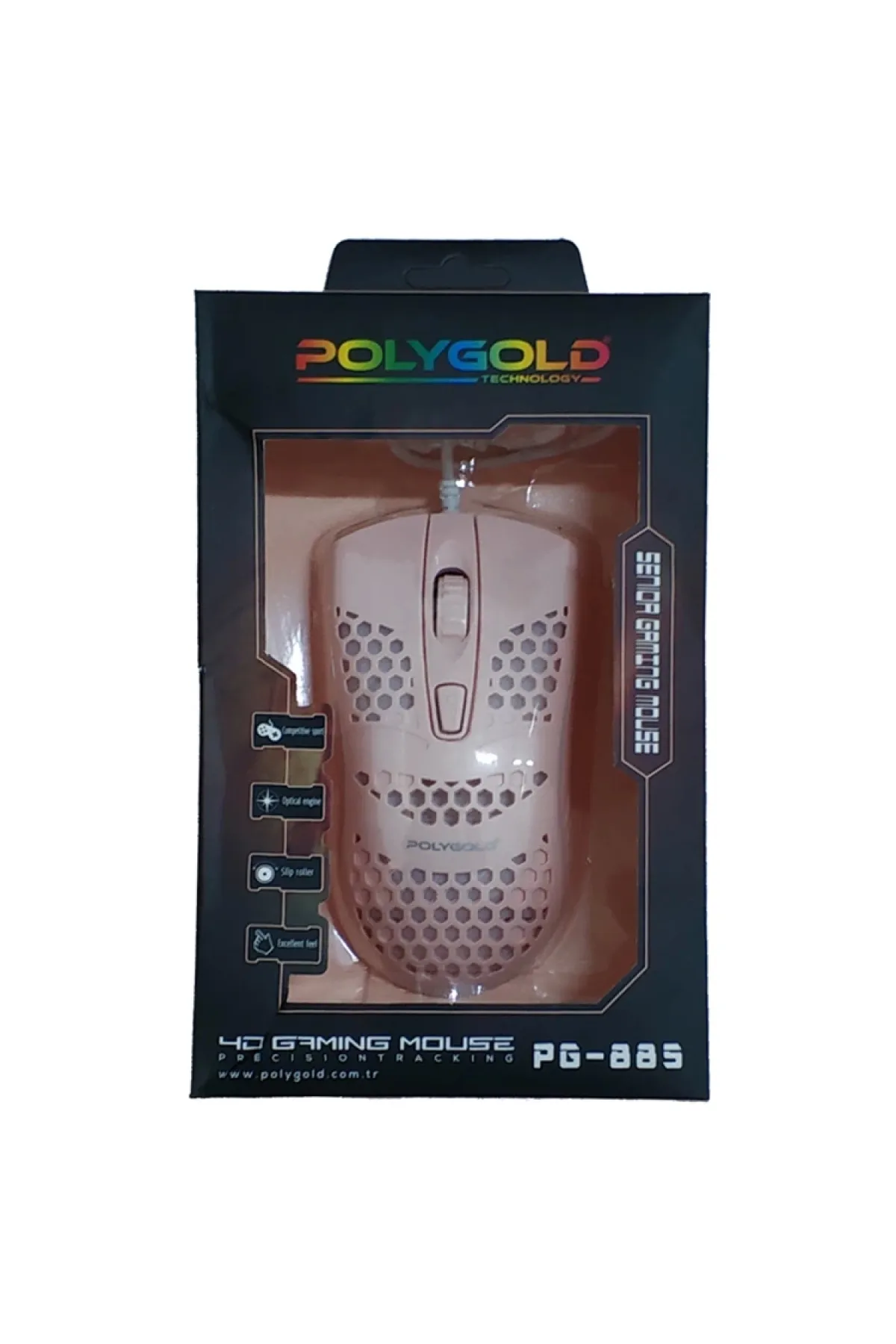 Polygold Pg-885 Optik Işıklı Gaming Mouse - Tekli