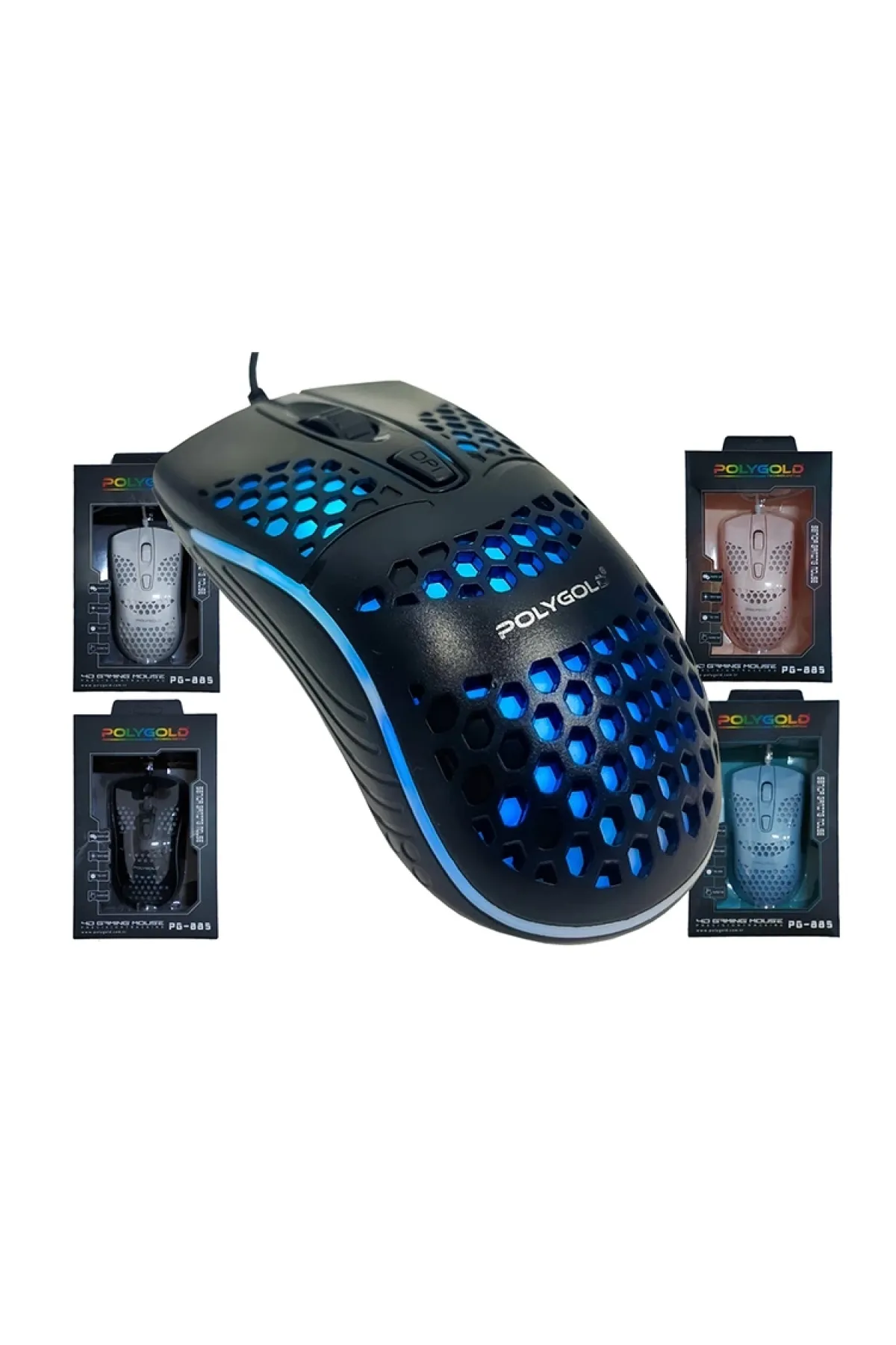 Polygold Pg-885 Optik Işıklı Gaming Mouse - Tekli