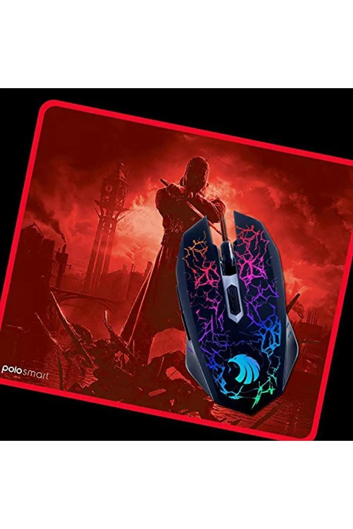 Benca Elektronik Pgm02 Gaming Mouse + Mouse Pad Kırmızı