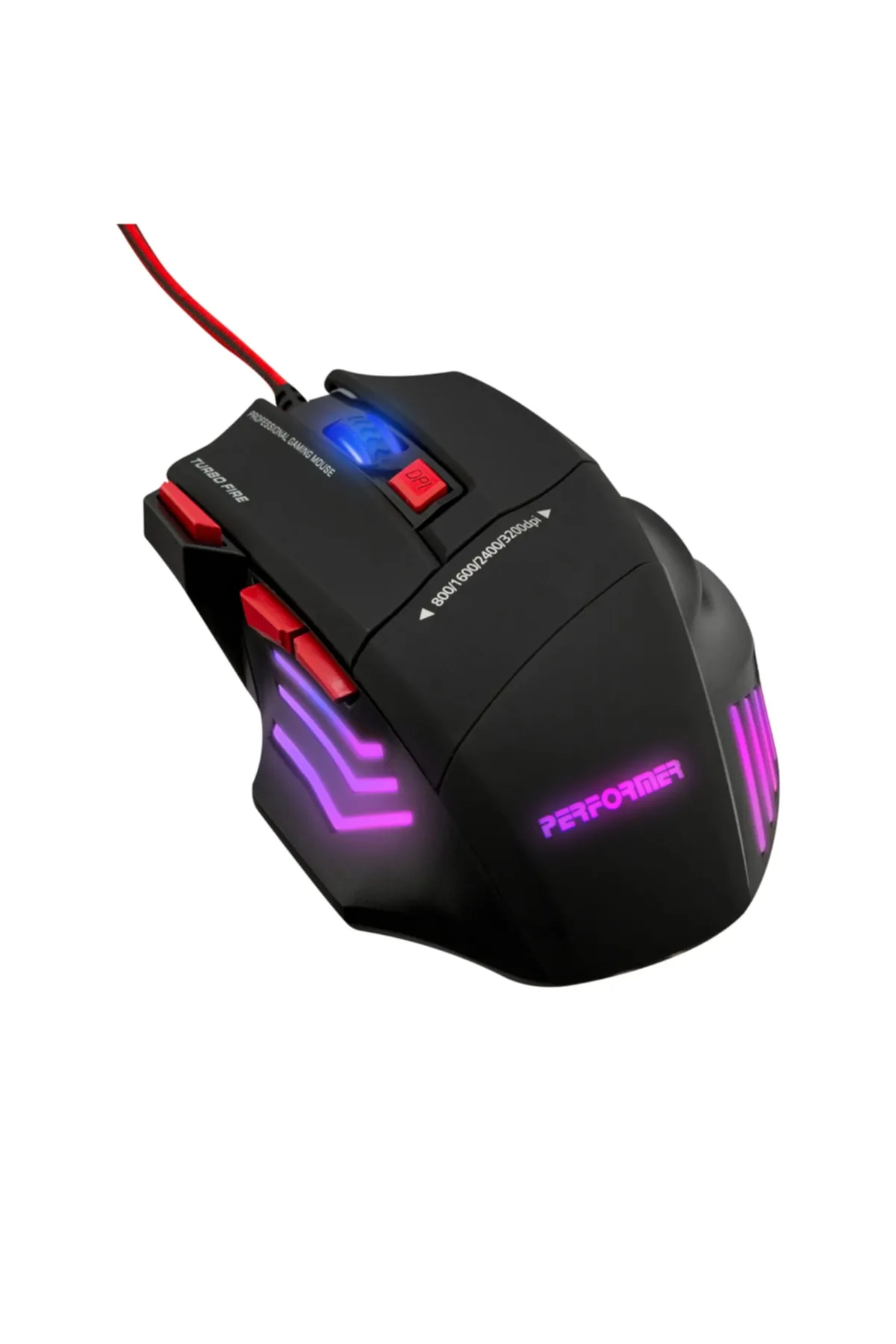 Polosmart Pgm07 Gaming Mouse + Mouse Pad Kırmızı