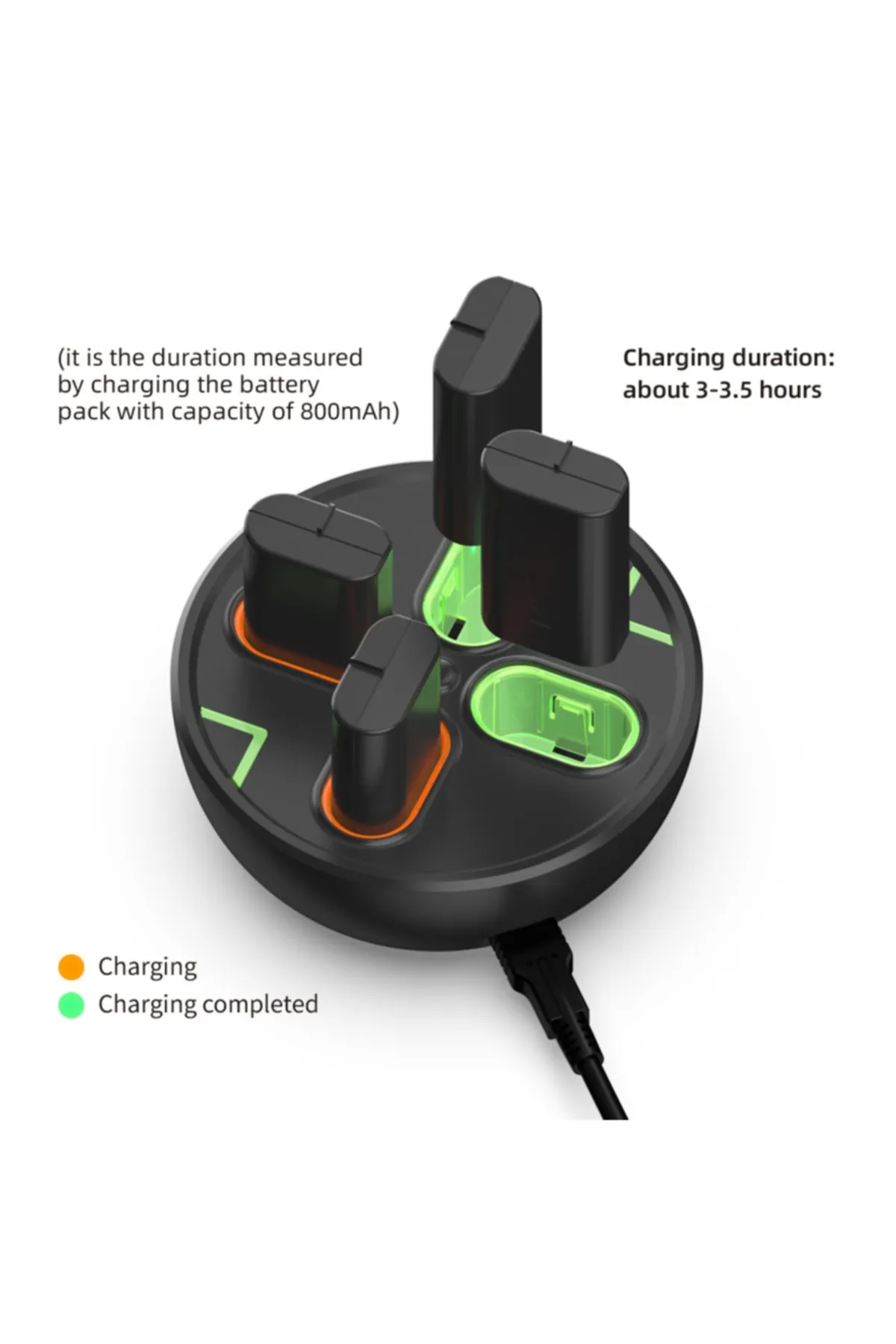 Dobe Pil Şarj Standı Cihazı Battery Charger Dock Aynı Anda 4 Adet Pil Şarj Edilebilir