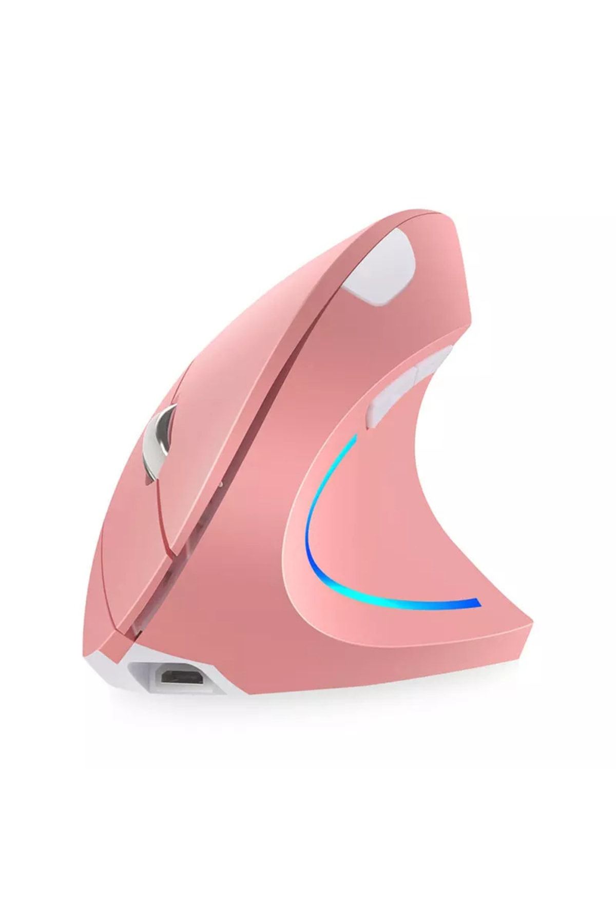 Cloody Pilli Dikey Ergonomik Kablosuz Mouse Fare Wireless 2000 Dpı 6 Pembe