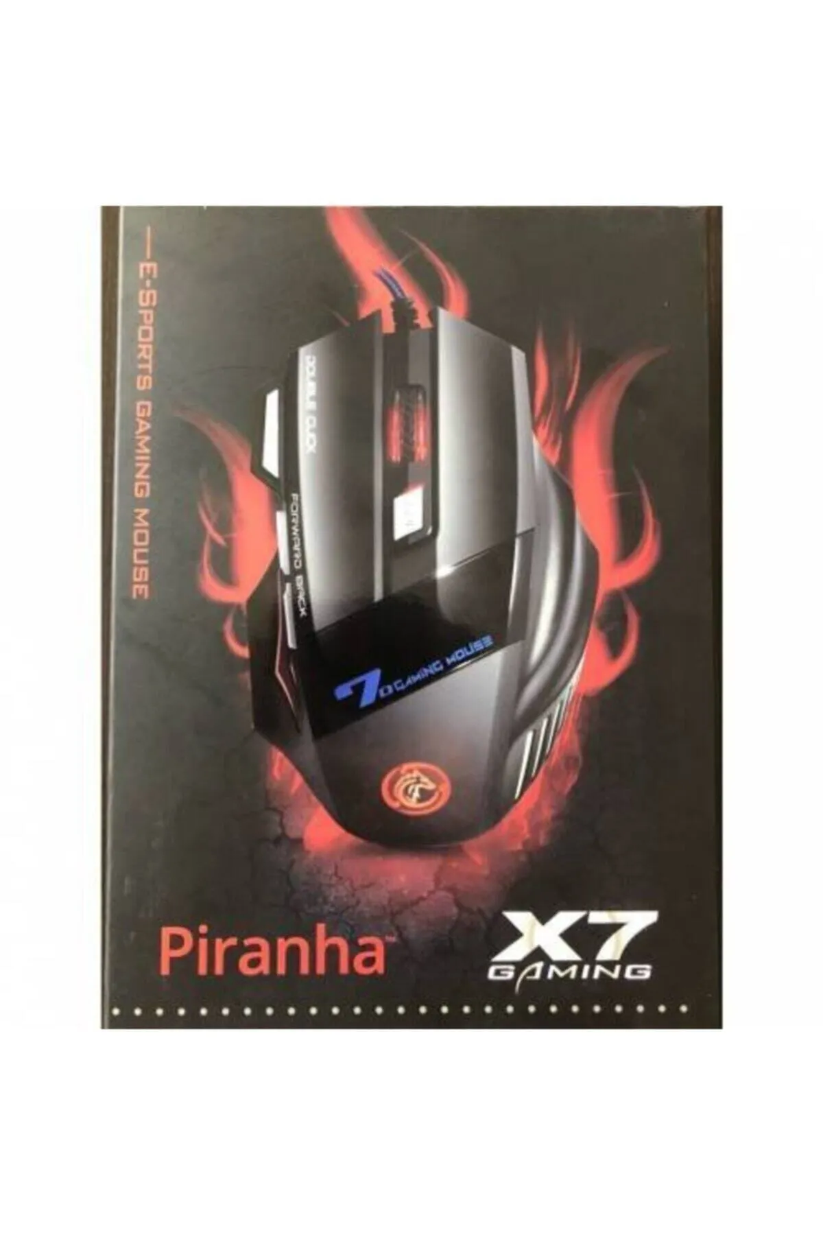 Genel Markalar Piranha X7 Oyuncu Gaming Mouse Işıklı (SÜPER KALİTELİ) Piranha X7 mause