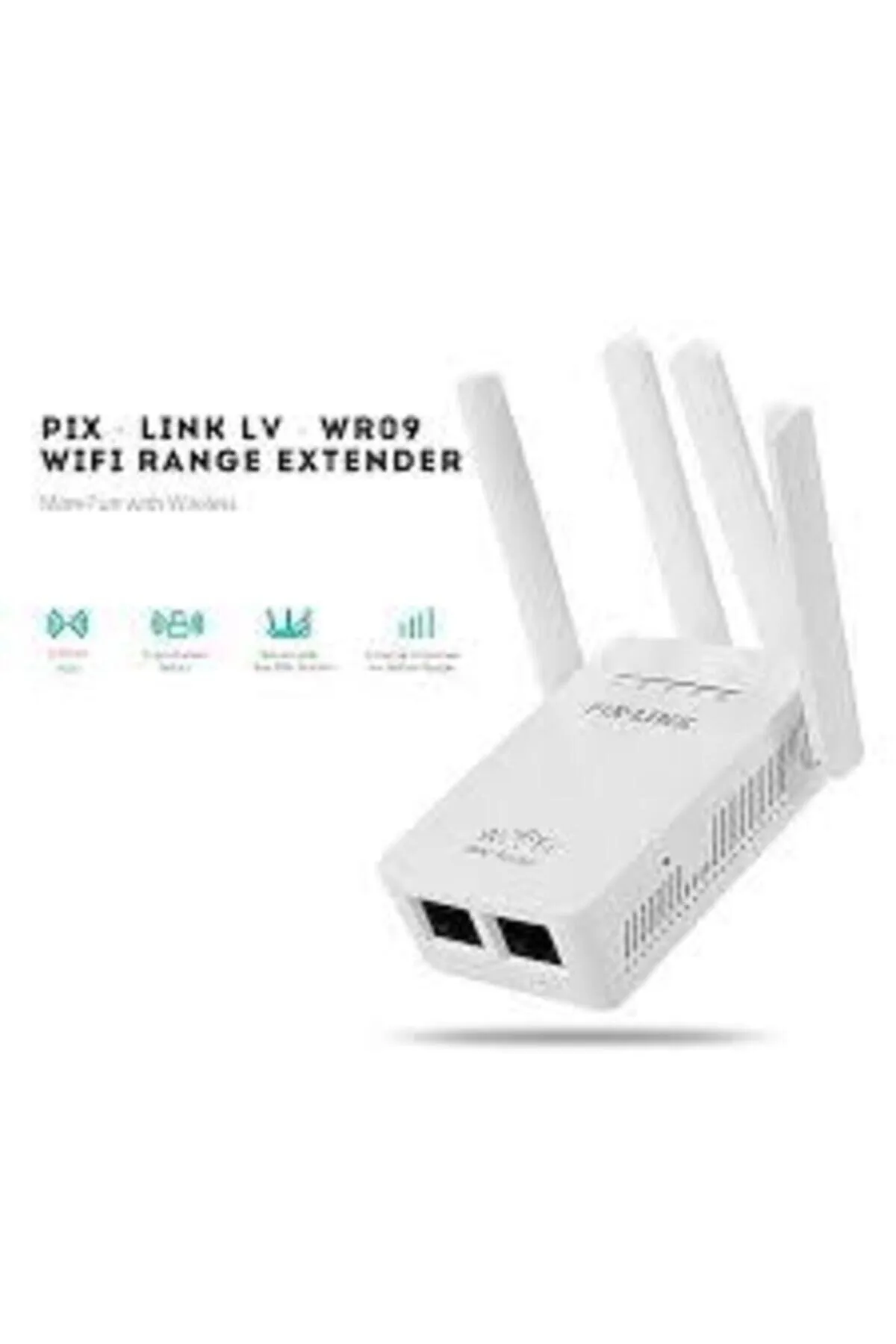 Polygold Pix-link Access Point Repeater Router 4 Antenli 300 Mbps