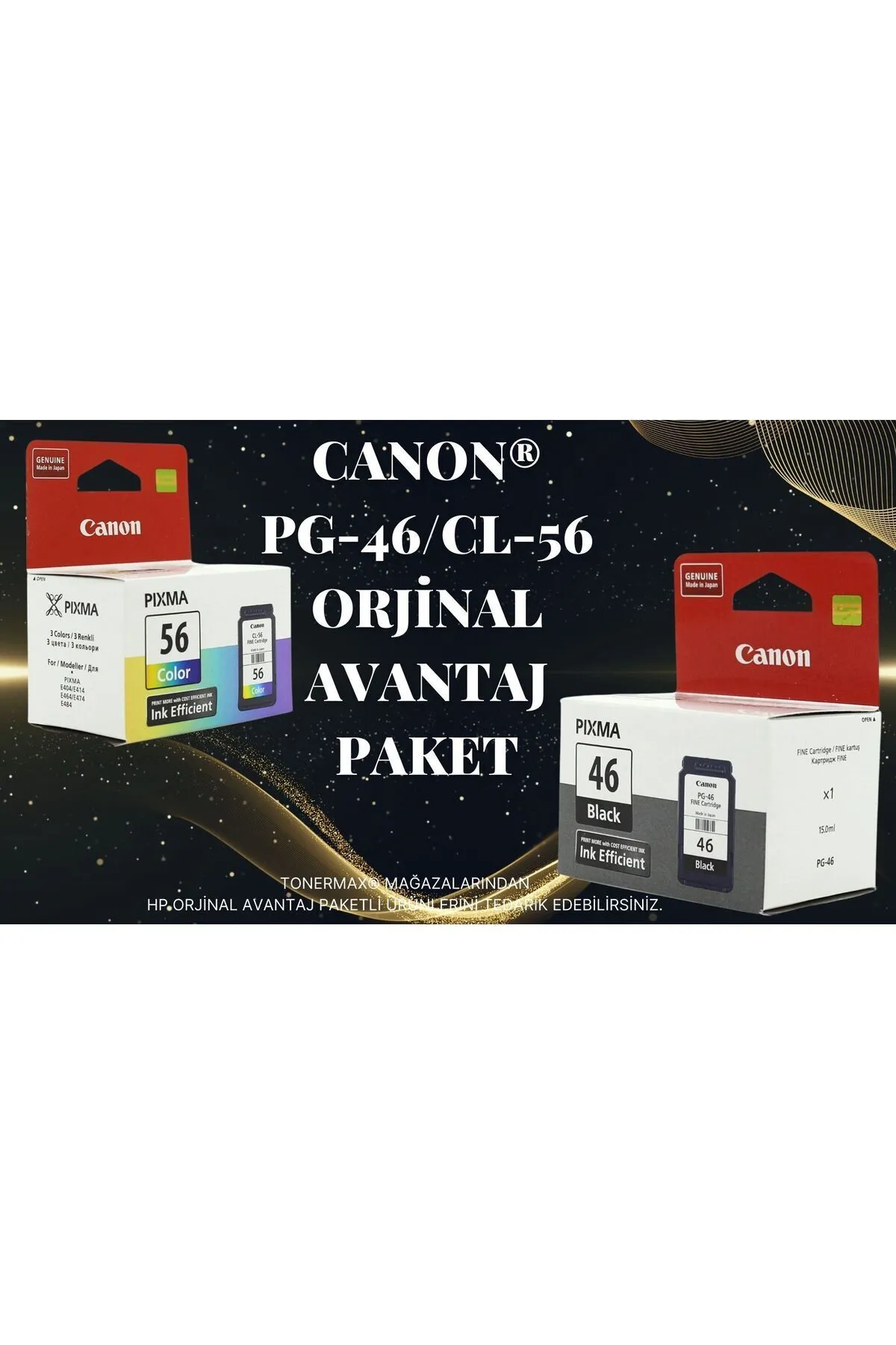 Canon Pixma E4240 Kartuş / Pg46 / Cl56 Avantaj Paket Kartuş