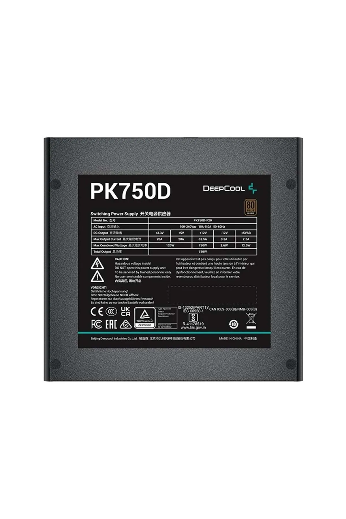 Deep Cool Pk750d 750w Atx 80+ Bronz Güç Kaynağı