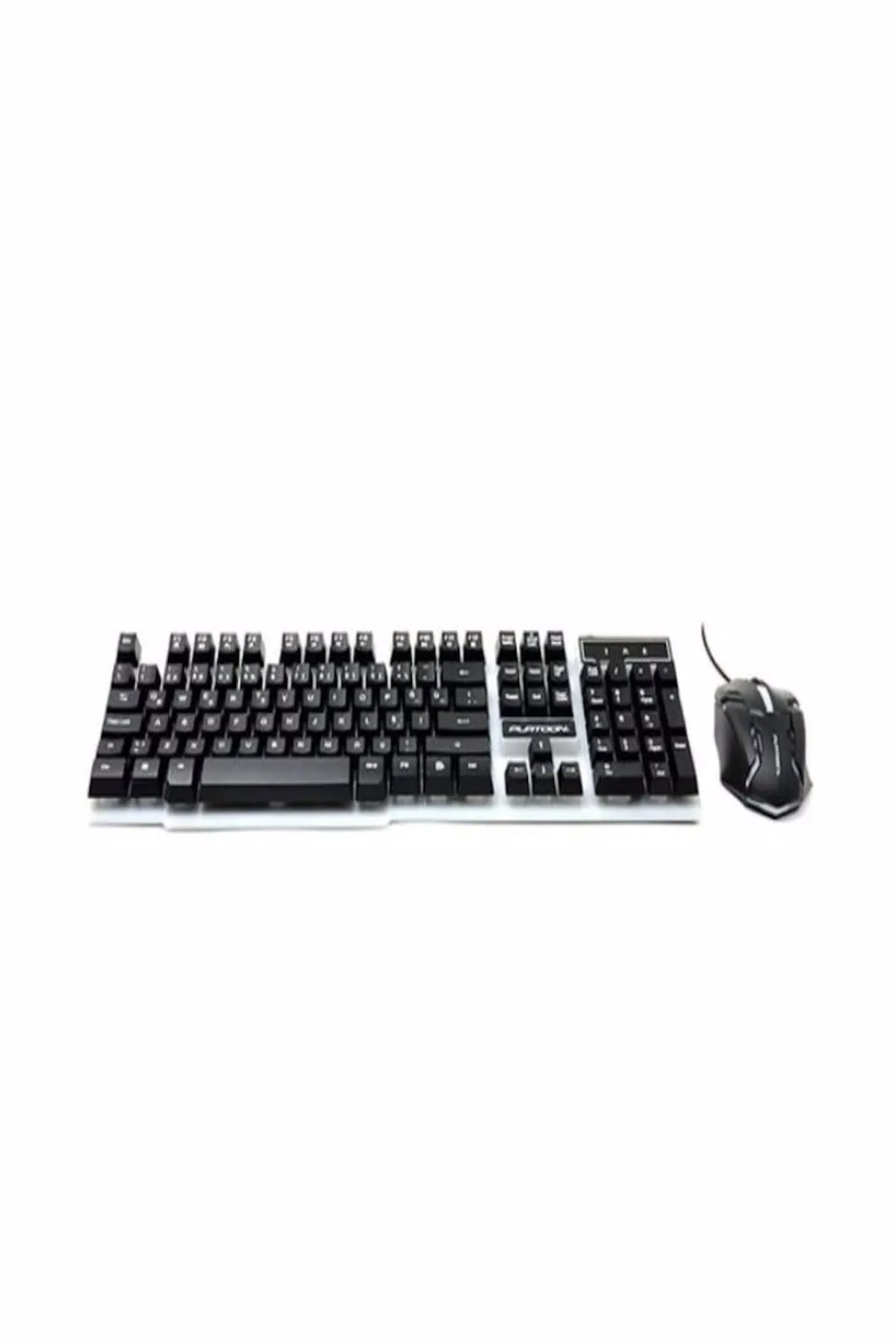 Platoon Pl-357 Led Işıklı Oyuncu Türkçe Q Klavye Mouse Set