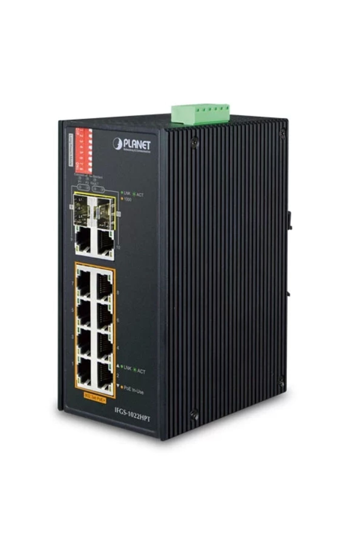 Planet Pl-ıfgs-1022hpt Endüstriyel Tip Yönetilemeyen Poe Switch