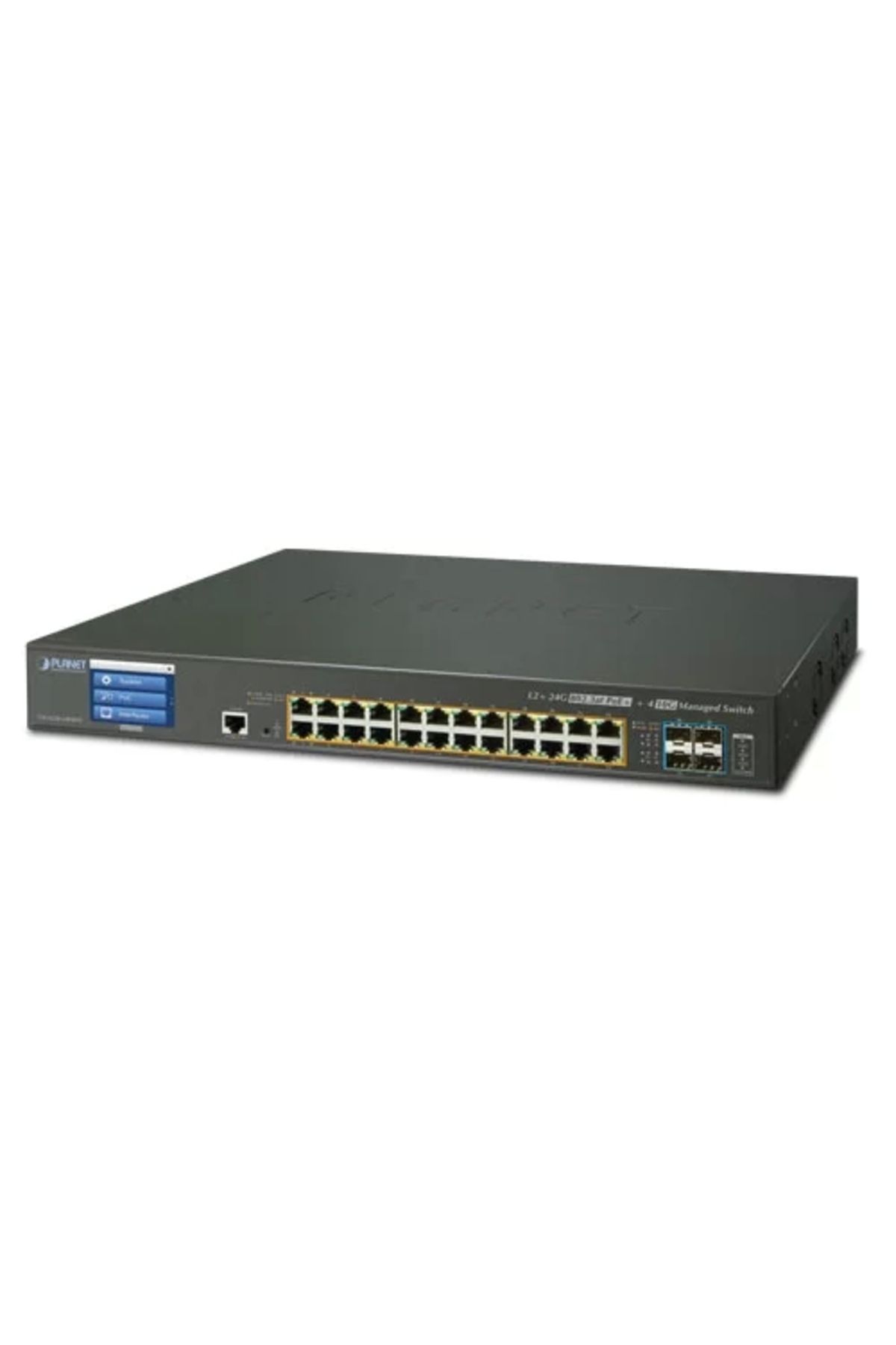 Planet PL-GS-5220-24P4XVR 24 Port Gigabit PoE 4 Port SFP+ 400W PoE+ L2+ Yönetilebilir Switch