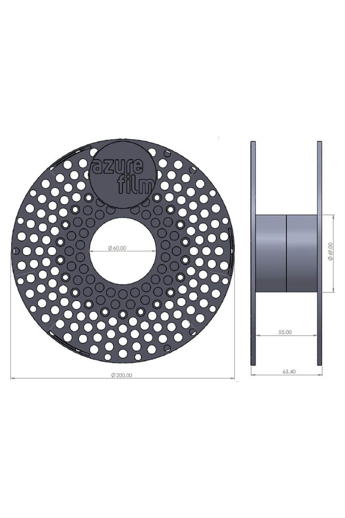 AZUREFILM PLA 1.75mm ŞEFFAF 1000g Filament