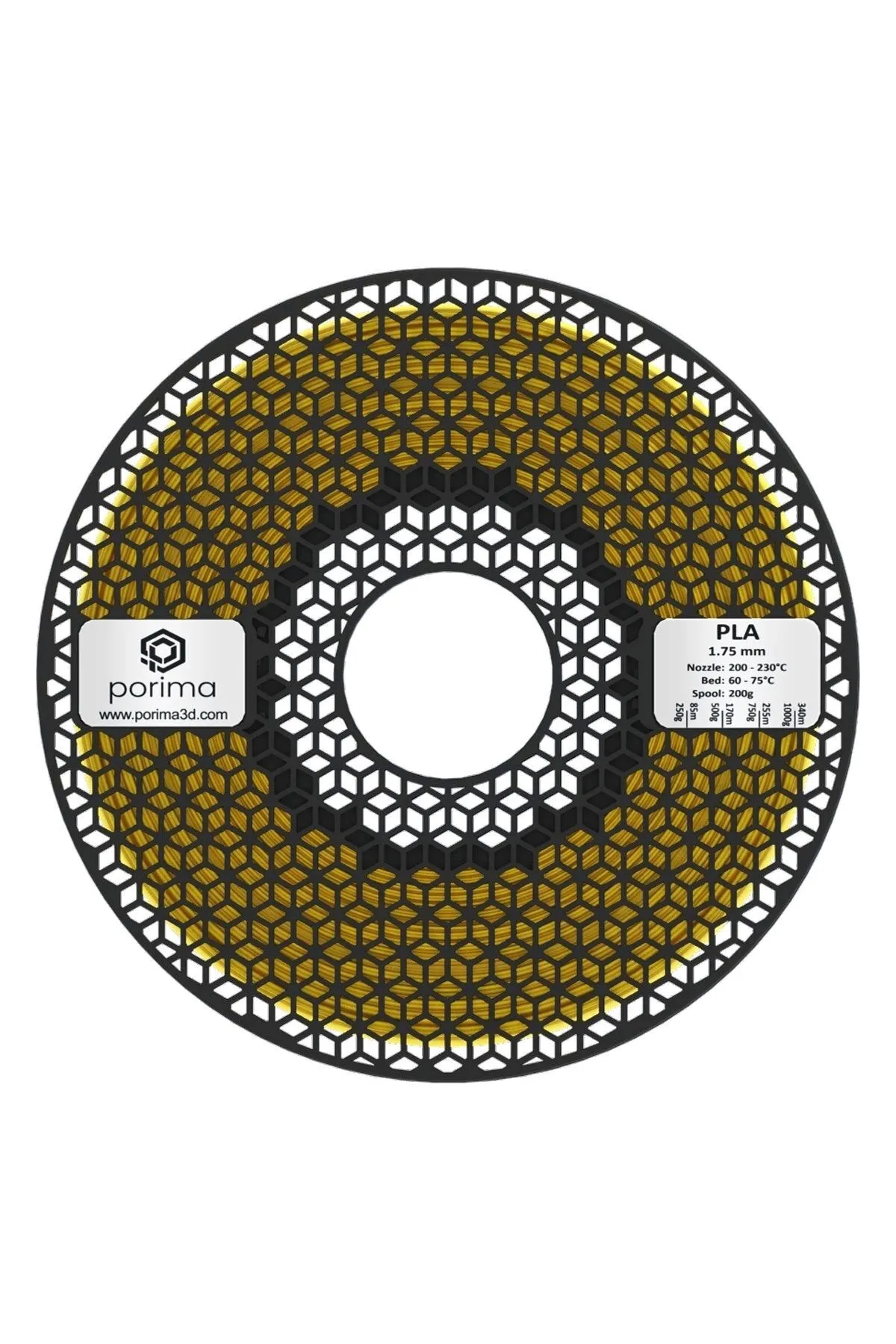 Porima Pla Filament 1.75mm 1kg Sarı Ral1023