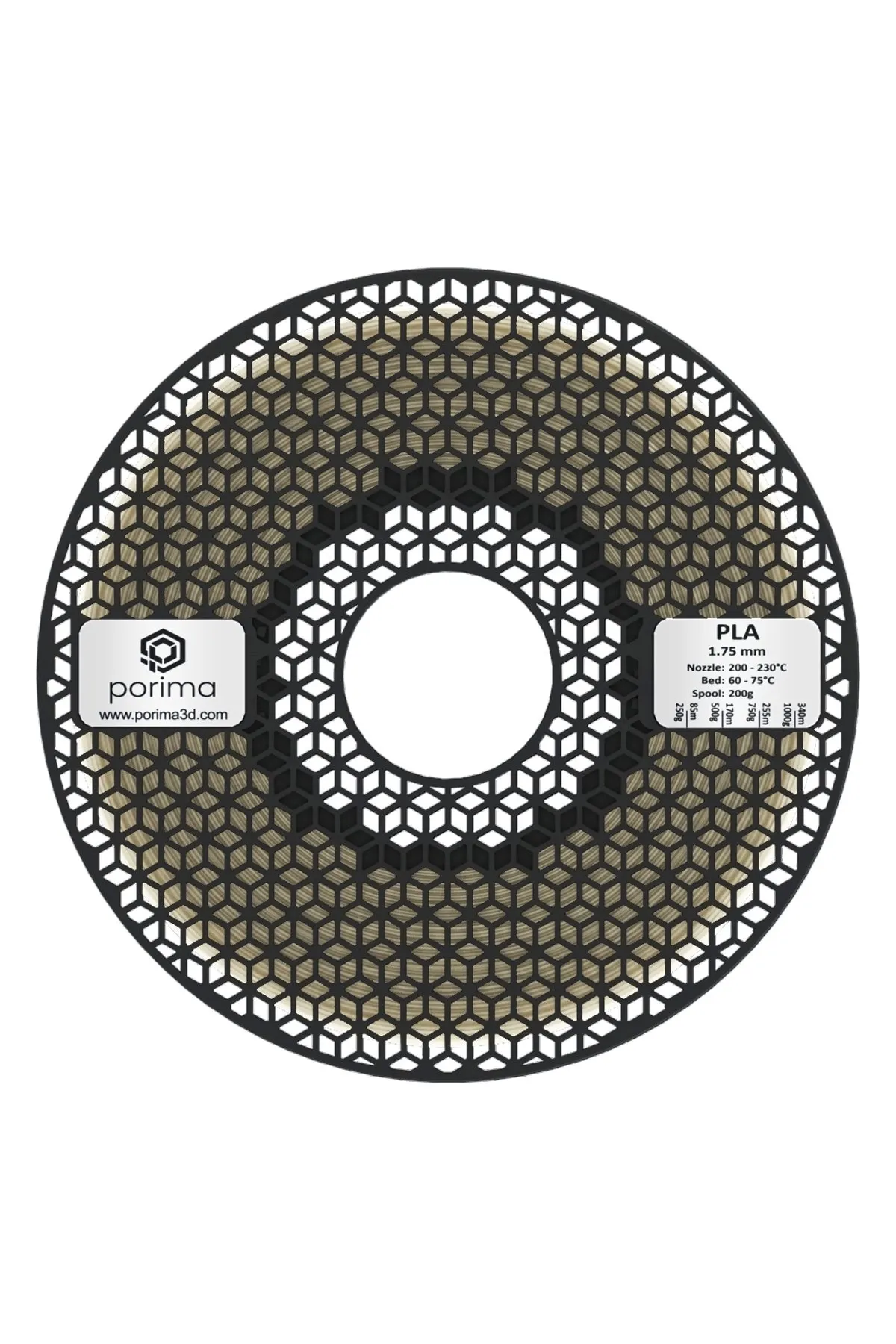 Porima PLA Filament 1.75mm - Naturel - 1kg